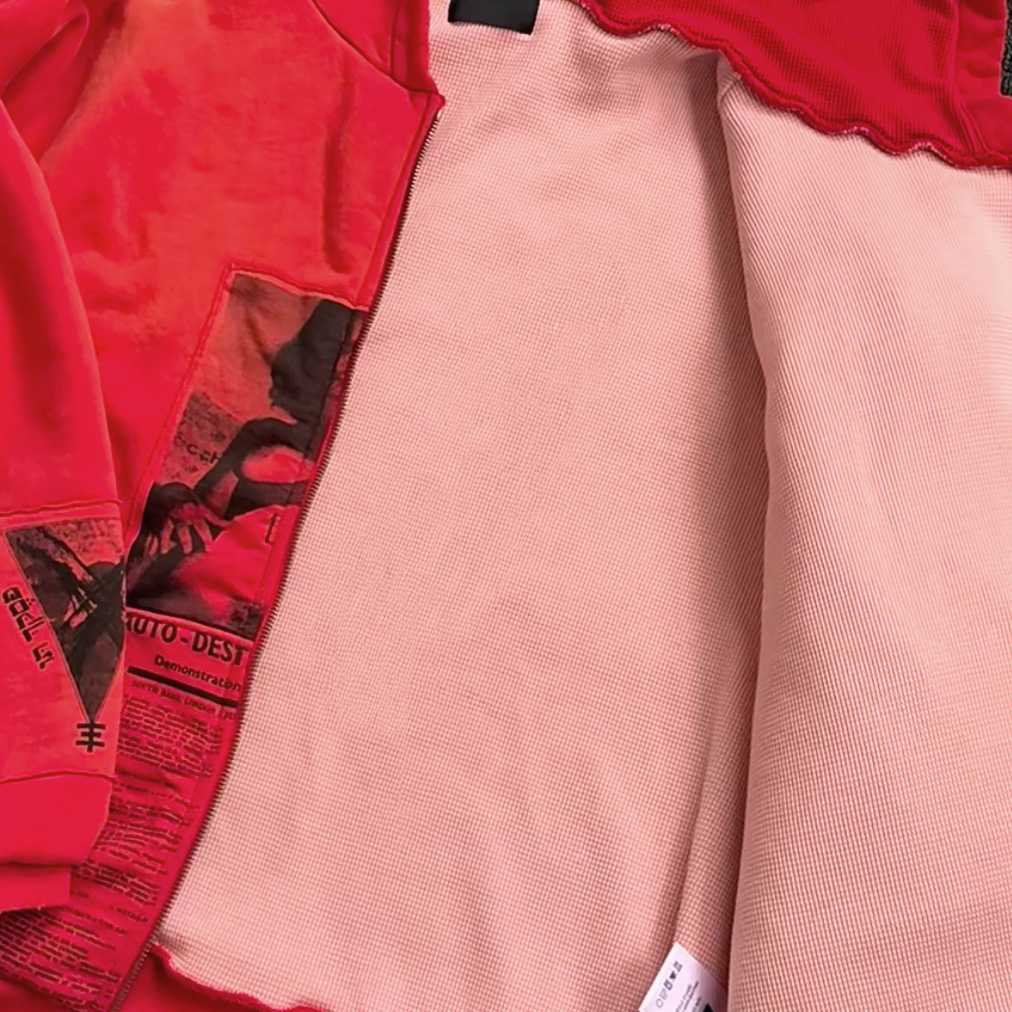Enfants Riches Déprimés Anti Proces Thermal Lined Zip Hoodie 'Pompeian Red' - DesignerGu