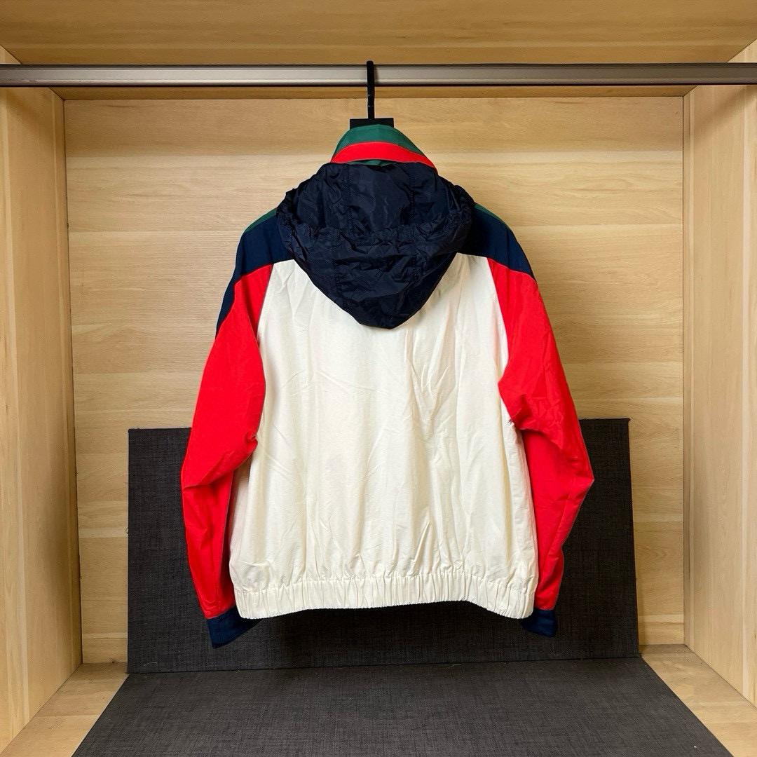 Gucci -Colour-block Bomber Jacket  - DesignerGu
