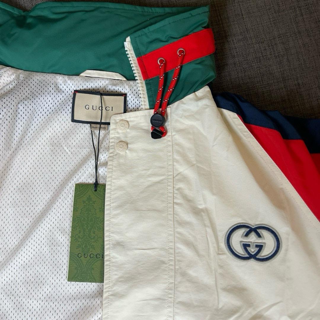 Gucci -Colour-block Bomber Jacket  - DesignerGu