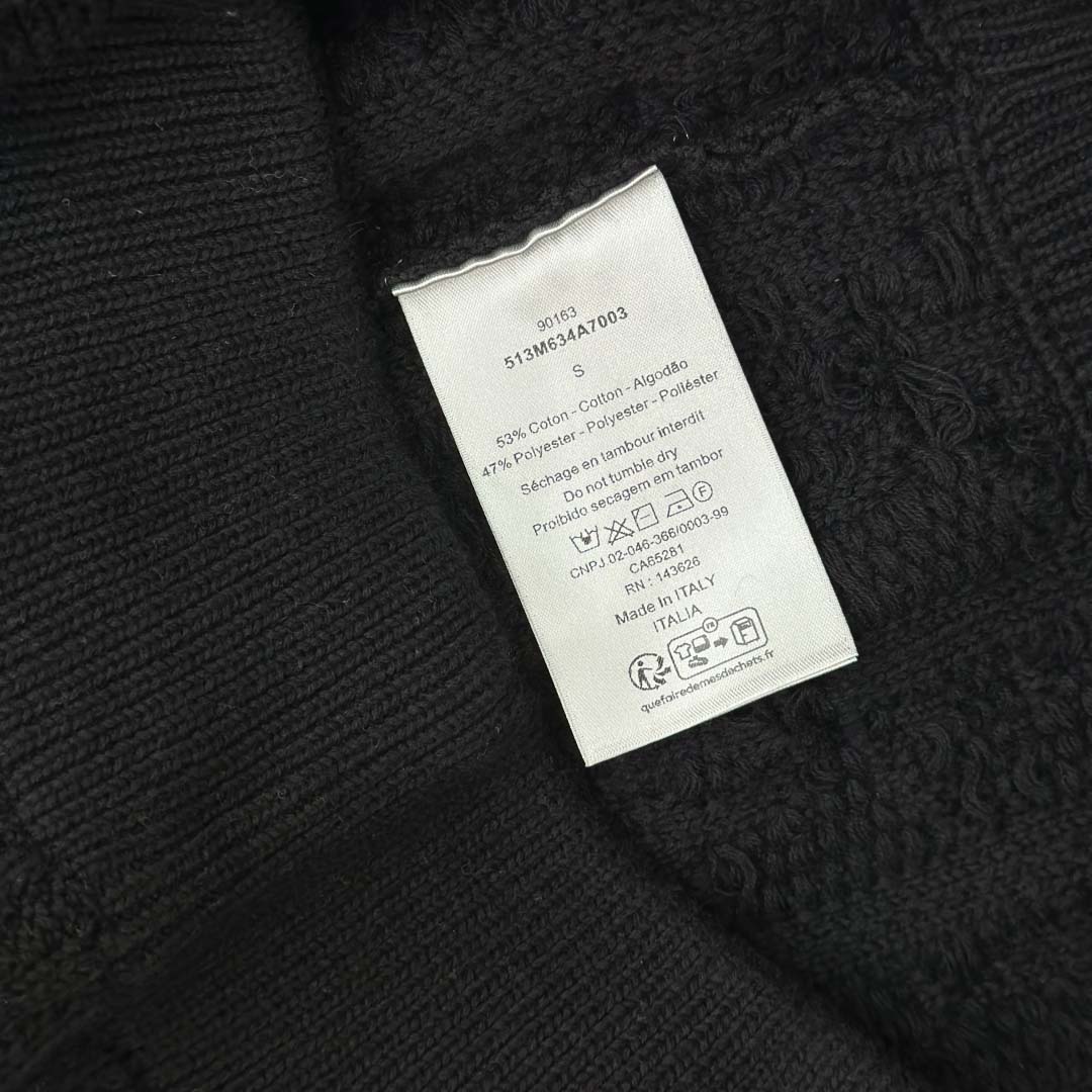 Dior Oblique Sweater Black Cotton-Blend Jacquard - DesignerGu