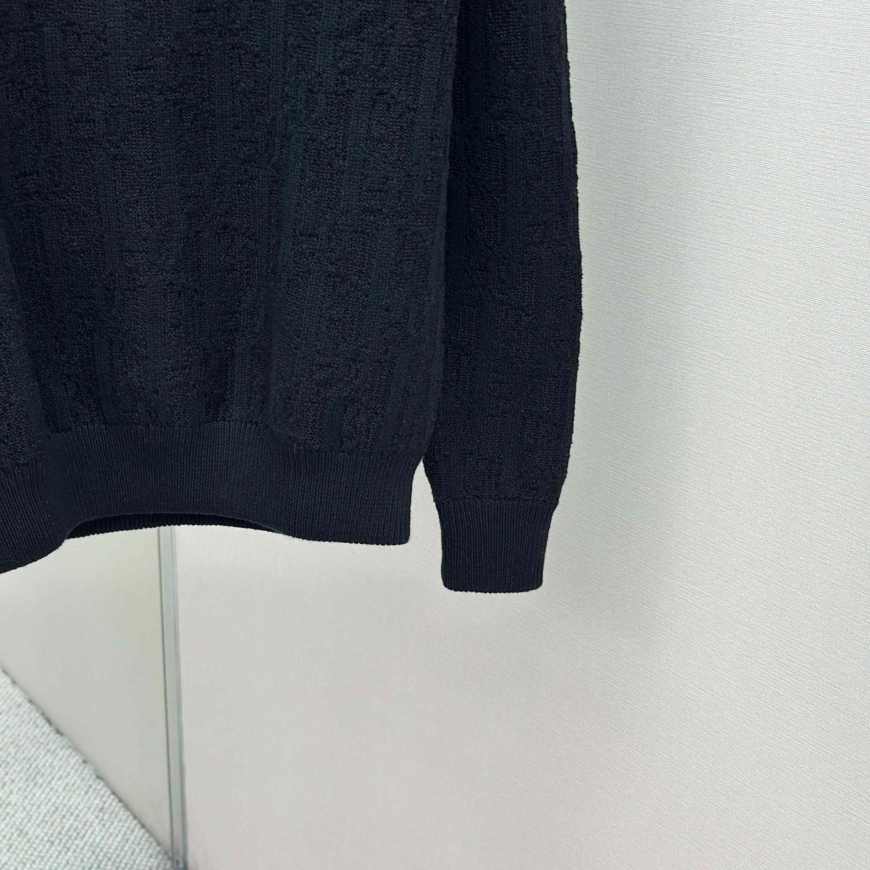 Dior Oblique Sweater Black Cotton-Blend Jacquard - DesignerGu