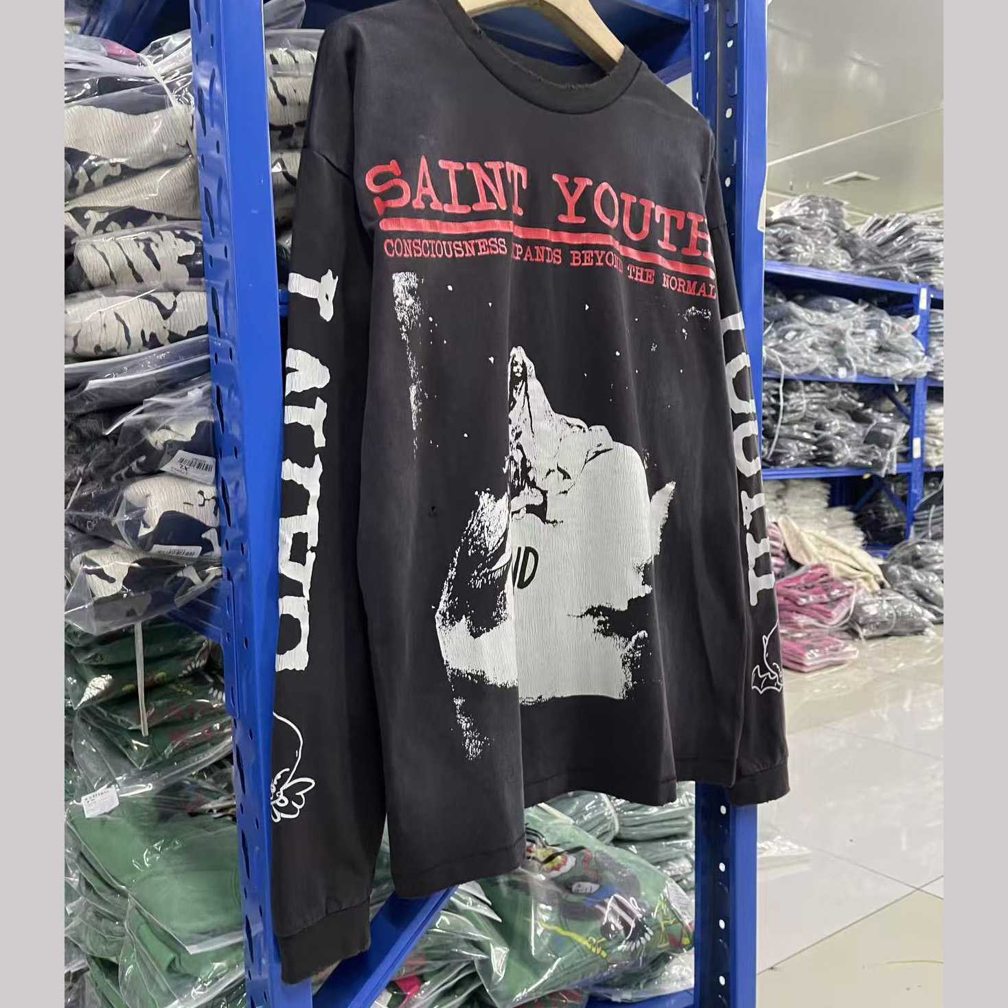 Saint Michael Saint Youth Beyond Long Sleeve Tee - DesignerGu