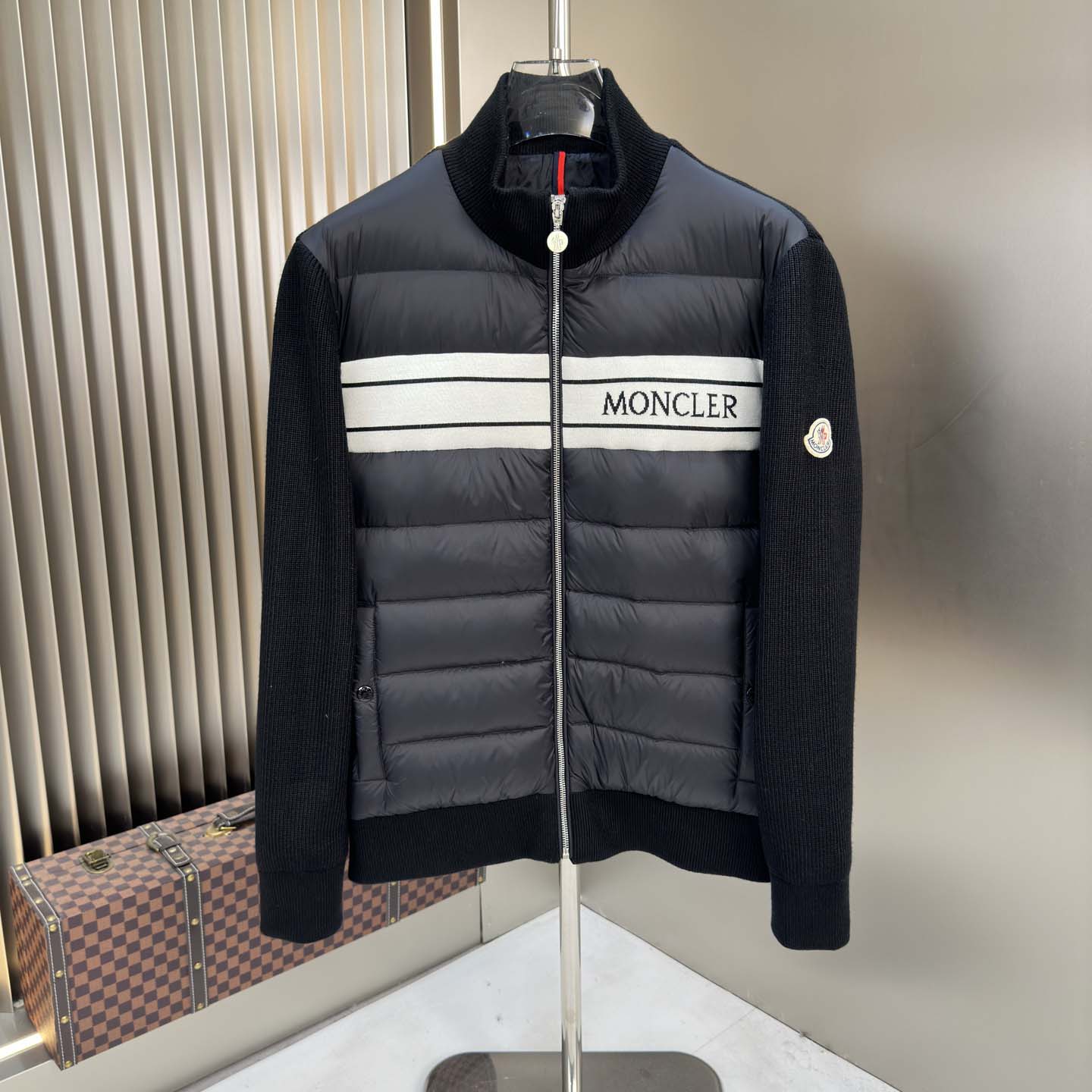 Moncler Color Block Zip Cardigan  - DesignerGu
