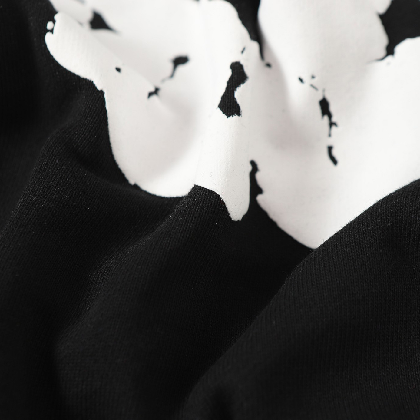 Denim Tears Cotton Wreath Zip Hoodie Black - DesignerGu