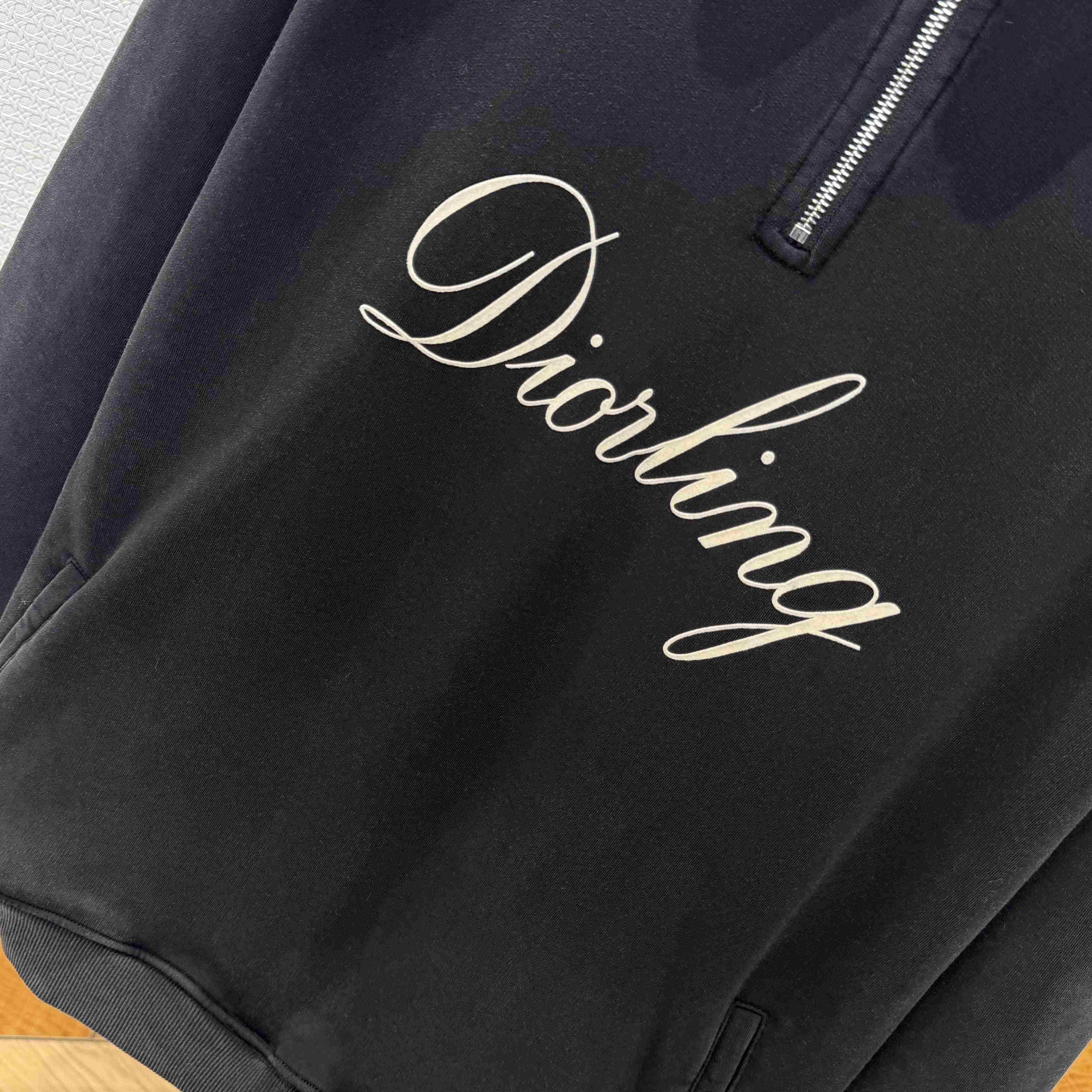 Dior Diorling Sweatshirt With Zipped Collar  - DesignerGu