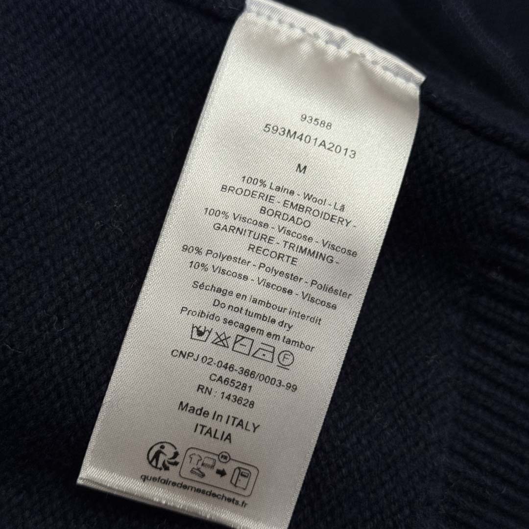 Christian Dior Couture Lily of the Valley Varsity Cardigan  - DesignerGu