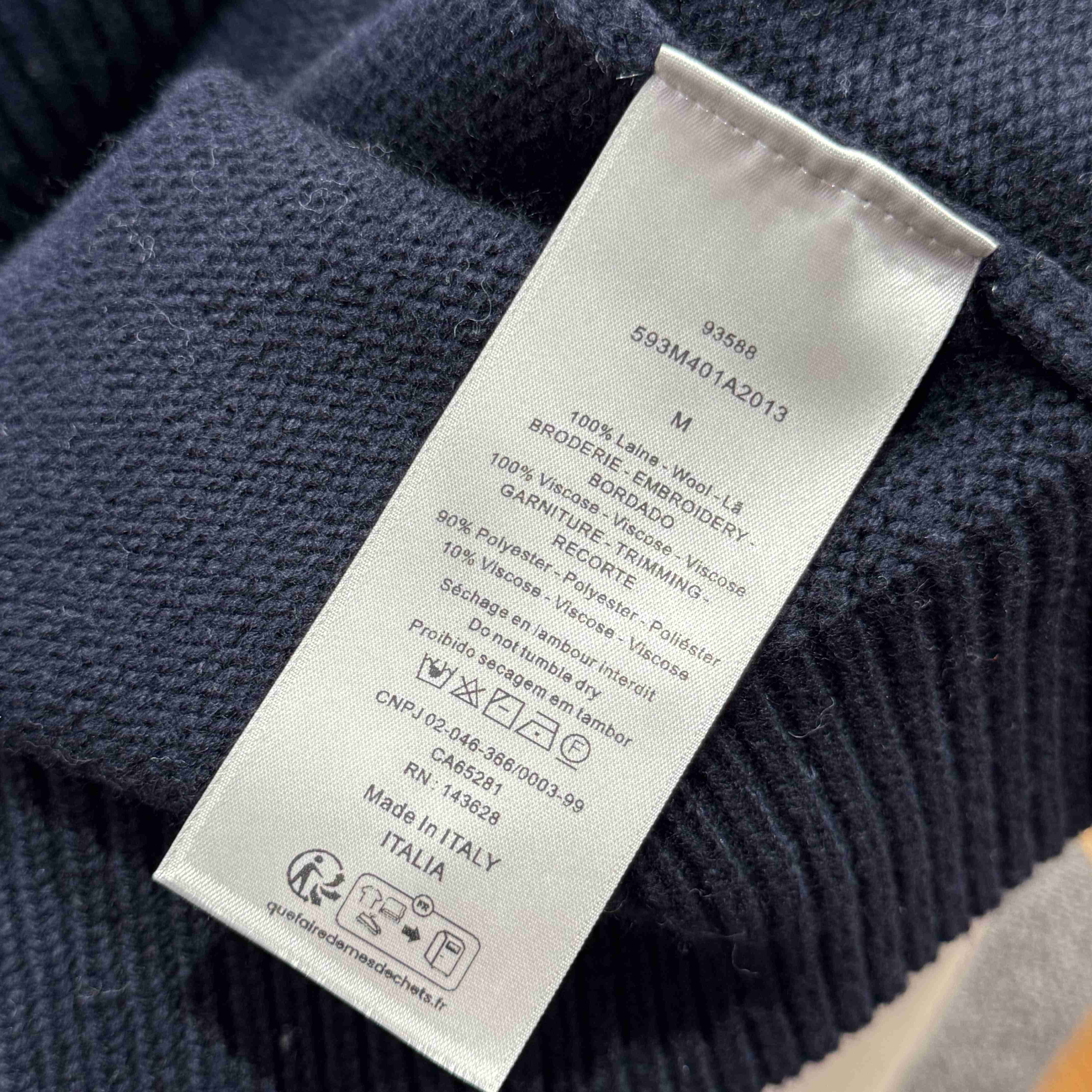 Christian Dior Couture Lily of the Valley Varsity Cardigan  - DesignerGu