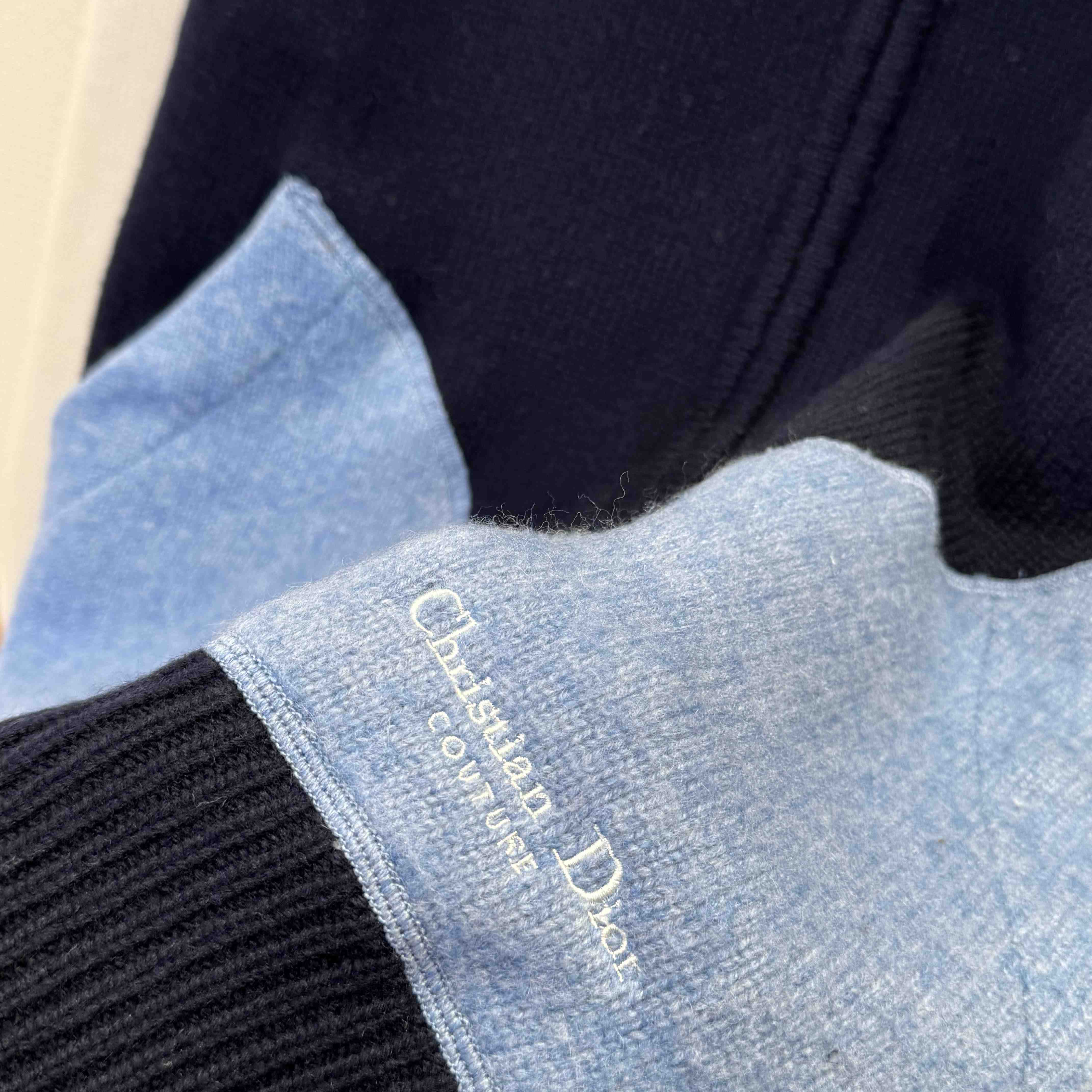 Christian Dior Couture Lily of the Valley Varsity Cardigan  - DesignerGu