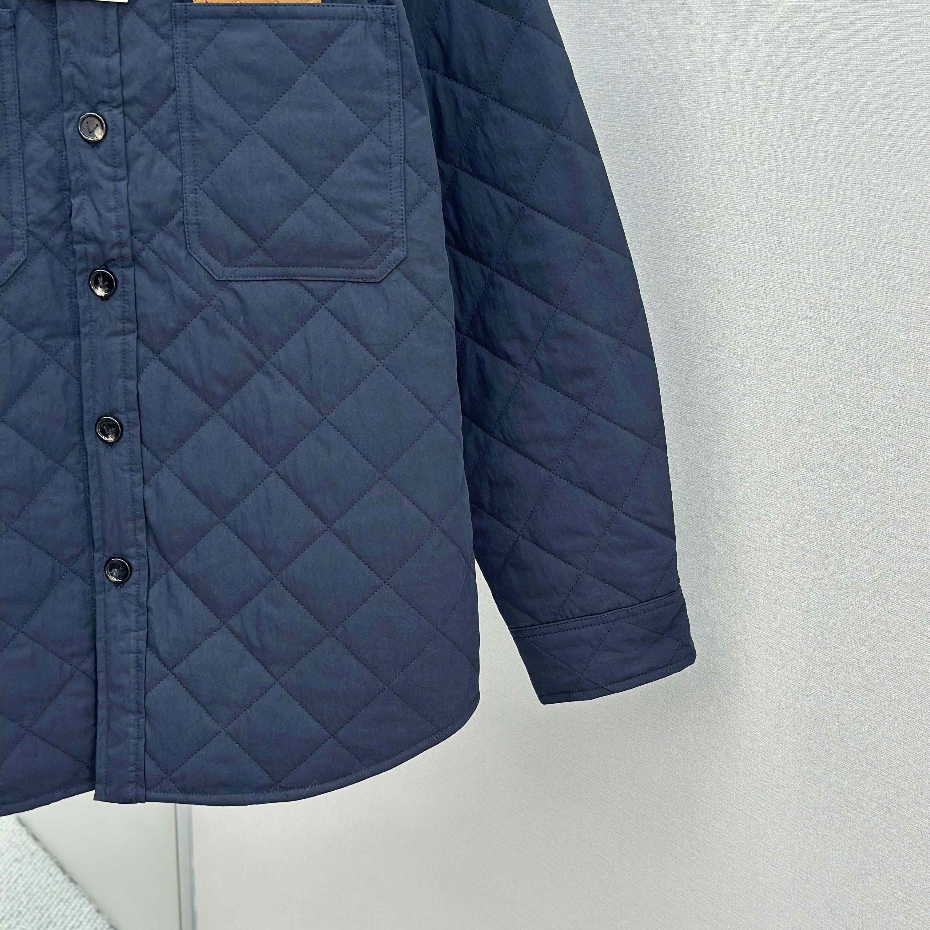 Bottega Veneta Quilted Cotton Overshirt - DesignerGu