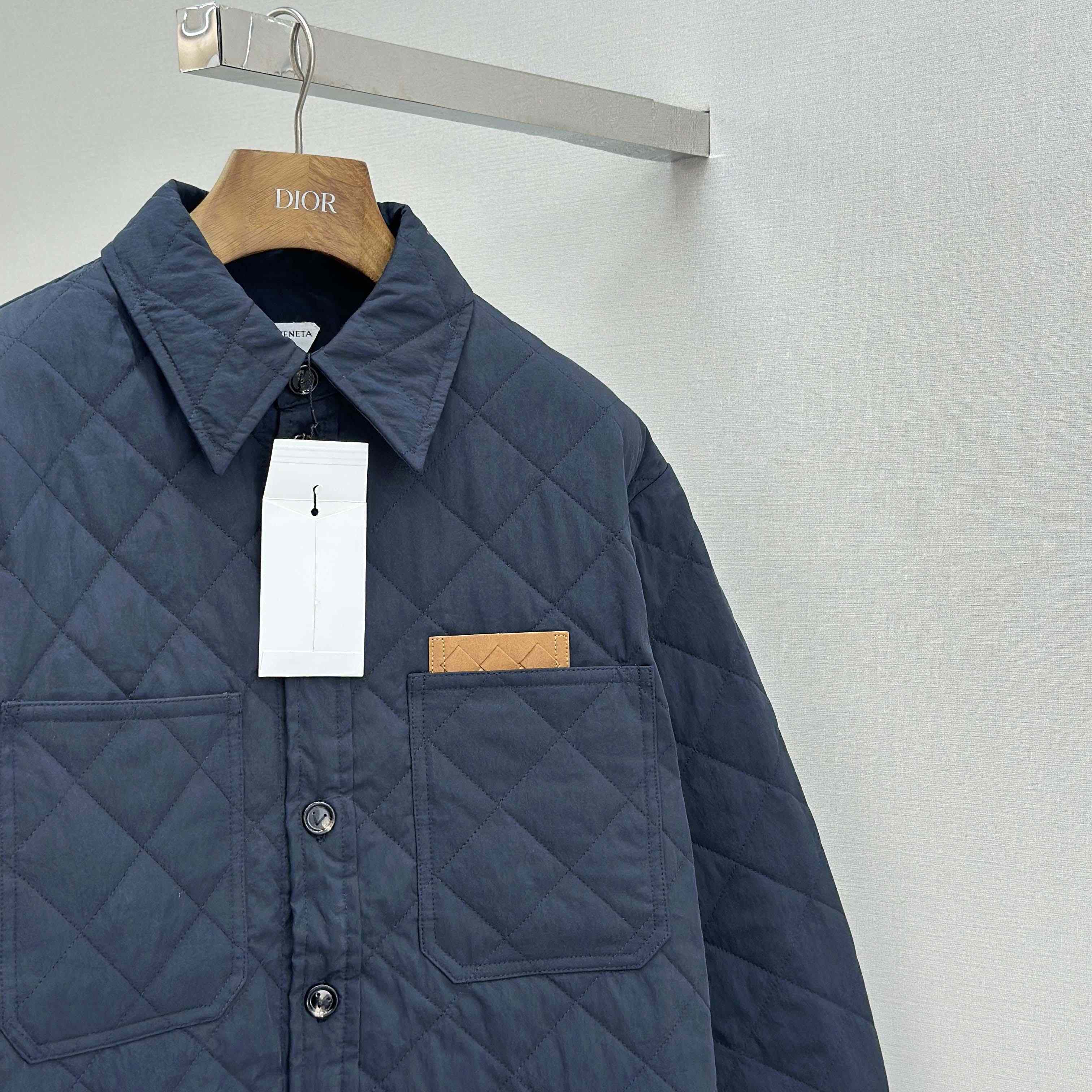 Bottega Veneta Quilted Cotton Overshirt - DesignerGu