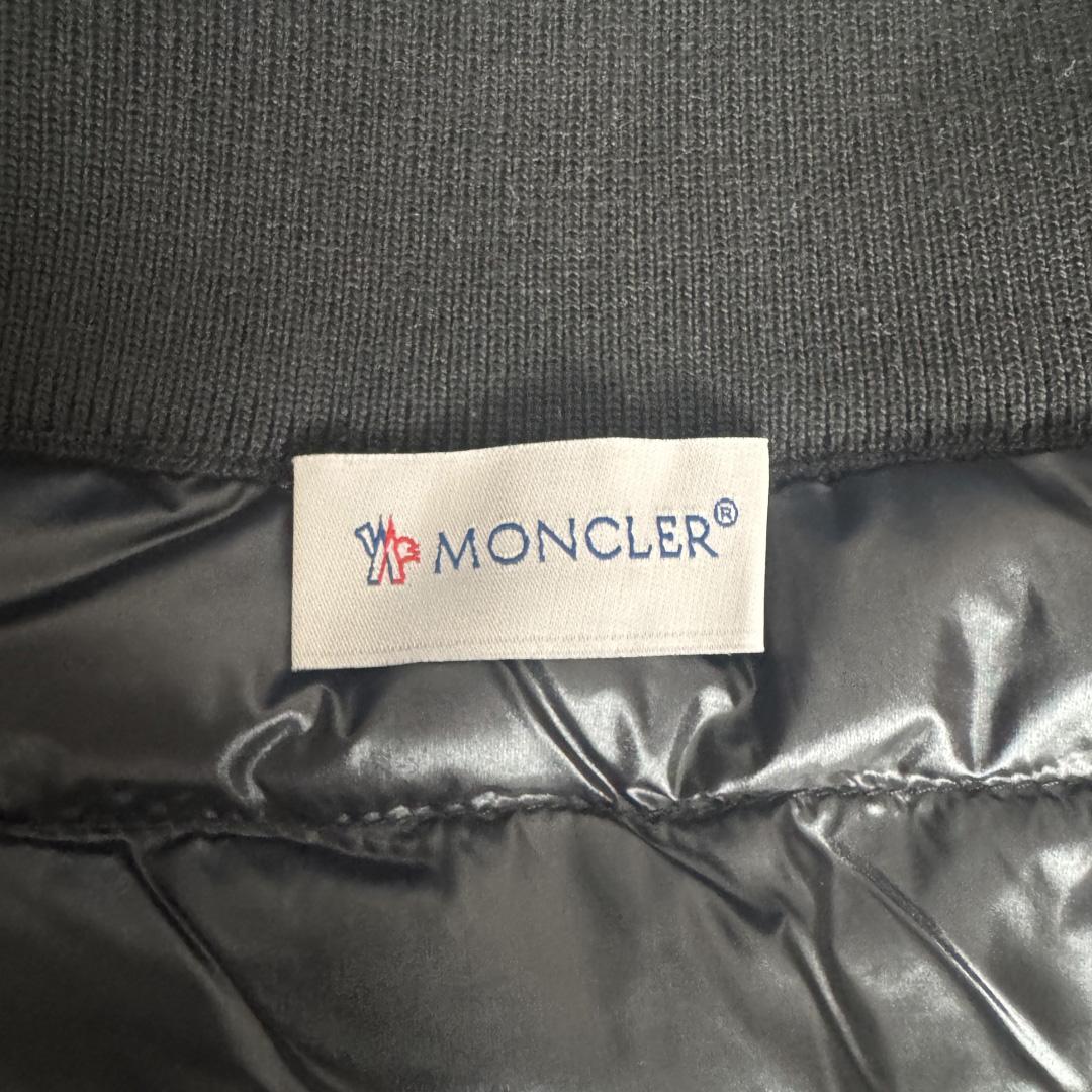 Moncler Padded Wool Zip-Up Cardigan In Black    Z503 - DesignerGu