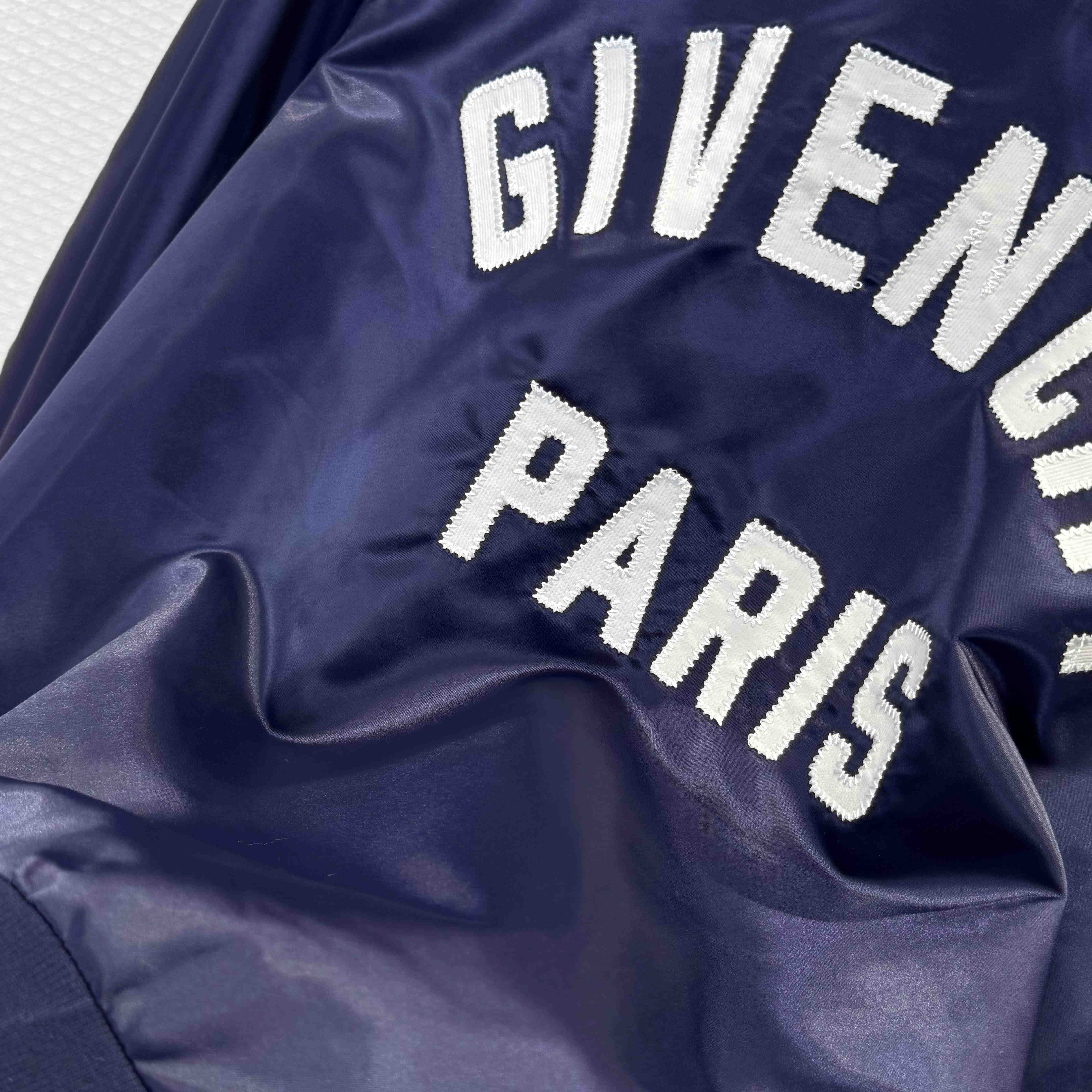 Givenchy Sweatshirt In Satin With Givenchy Paris Embroidery - DesignerGu