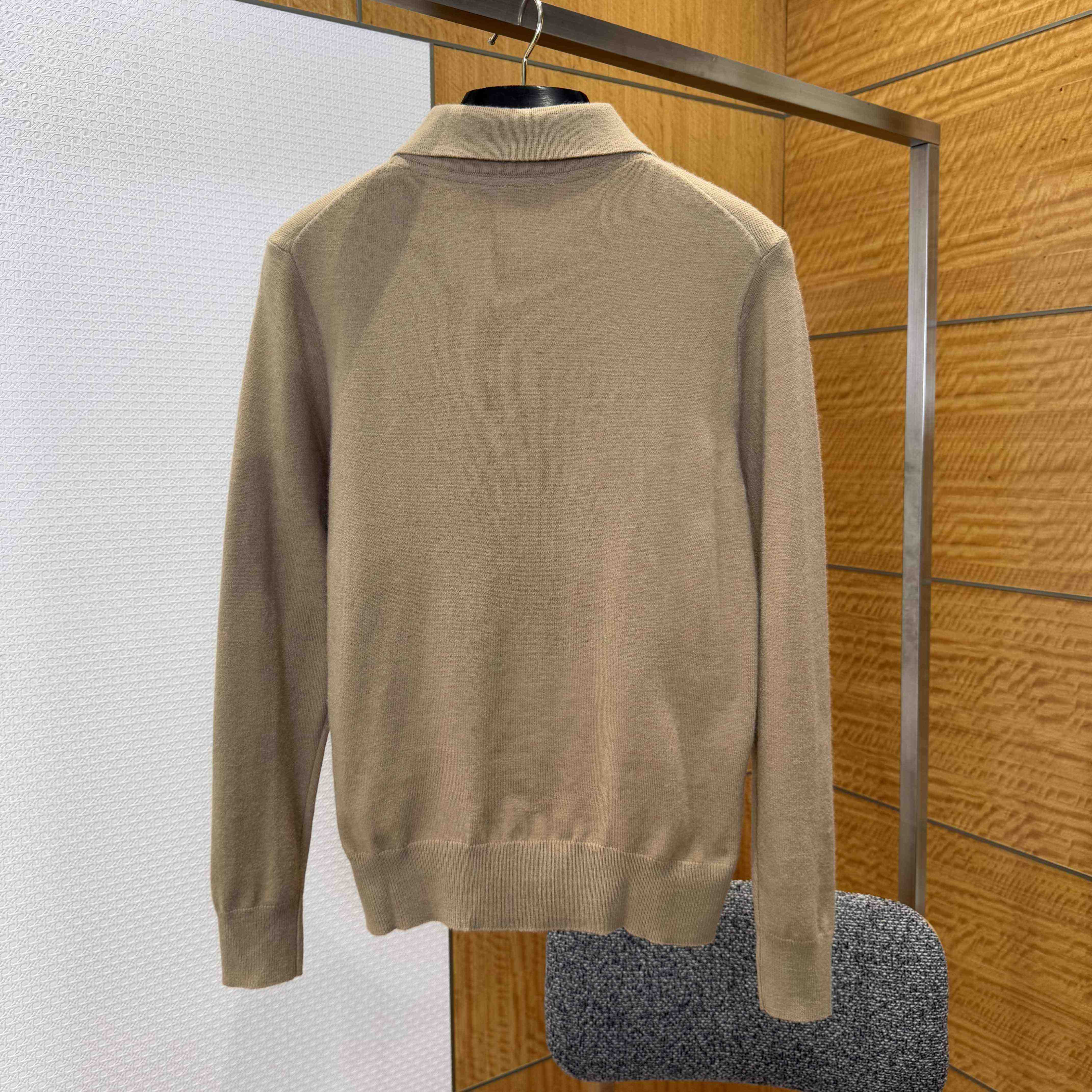 Burberry Long-sleeve Cashmere Blend Polo Shirt - DesignerGu