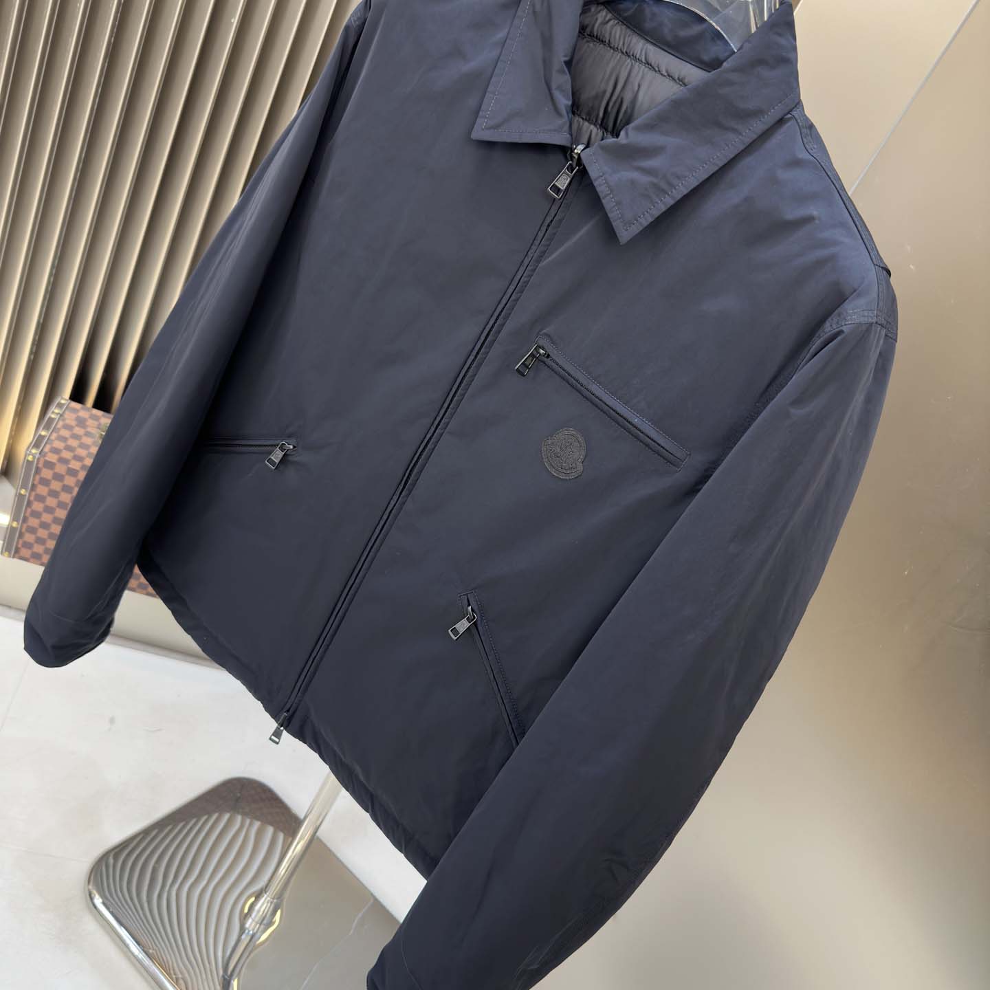 Moncler Cidone Reversible Down Shirt Jacket - DesignerGu