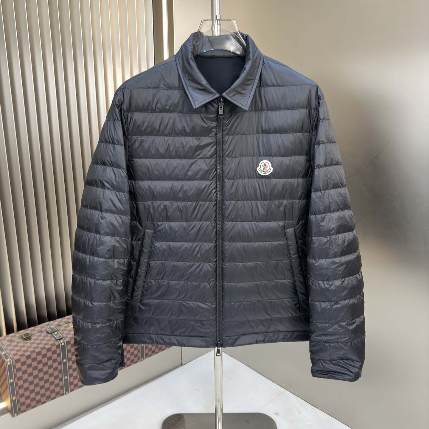 Moncler Cidone Reversible Down Shirt Jacket - DesignerGu