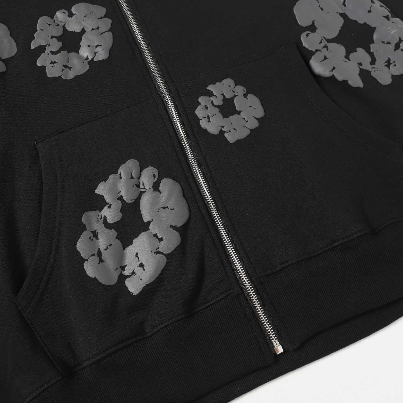 Denim Tears Cotton Wreath Zip Hoodie  - DesignerGu