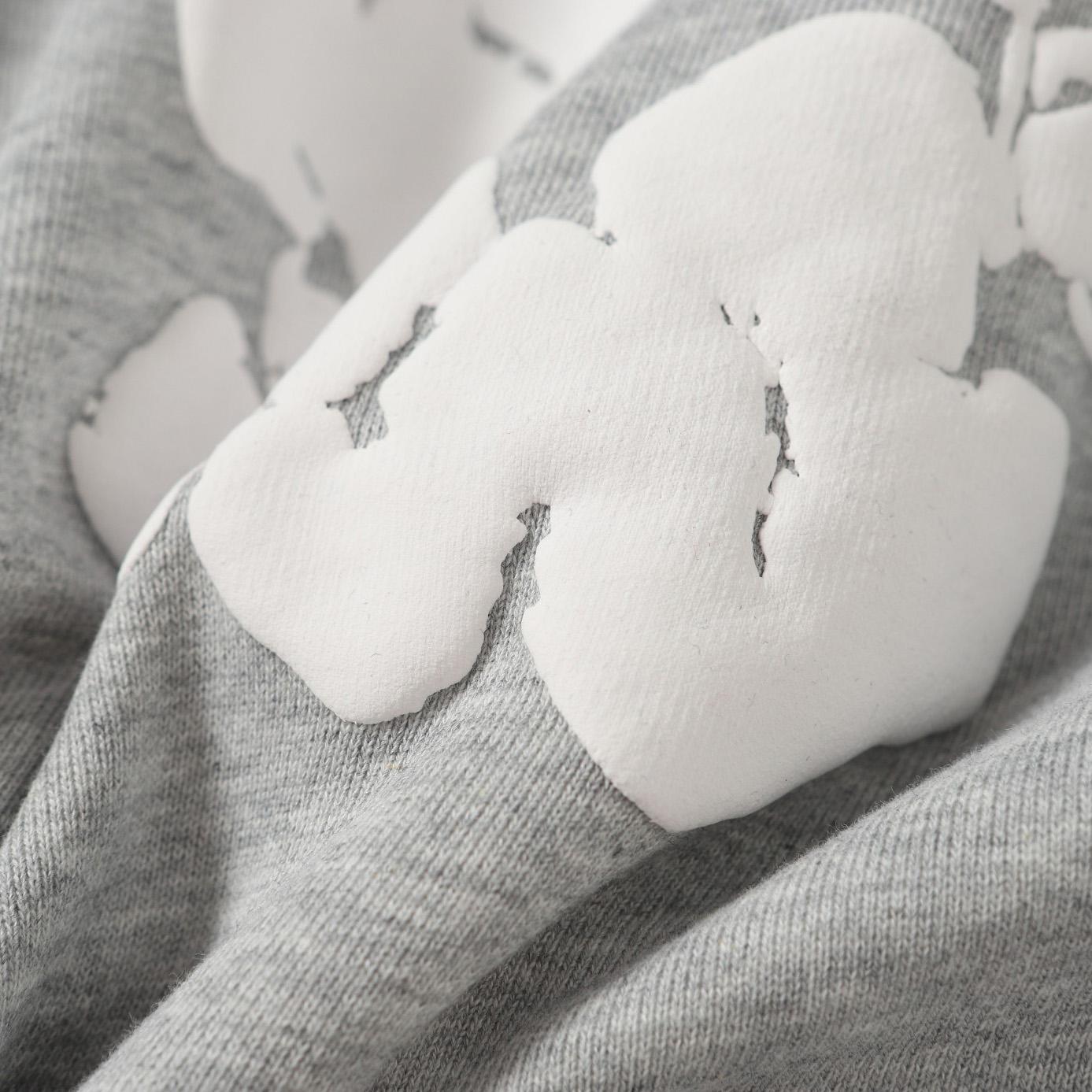 Denim Tears Cotton Wreath Zip Hoodie Grey - DesignerGu