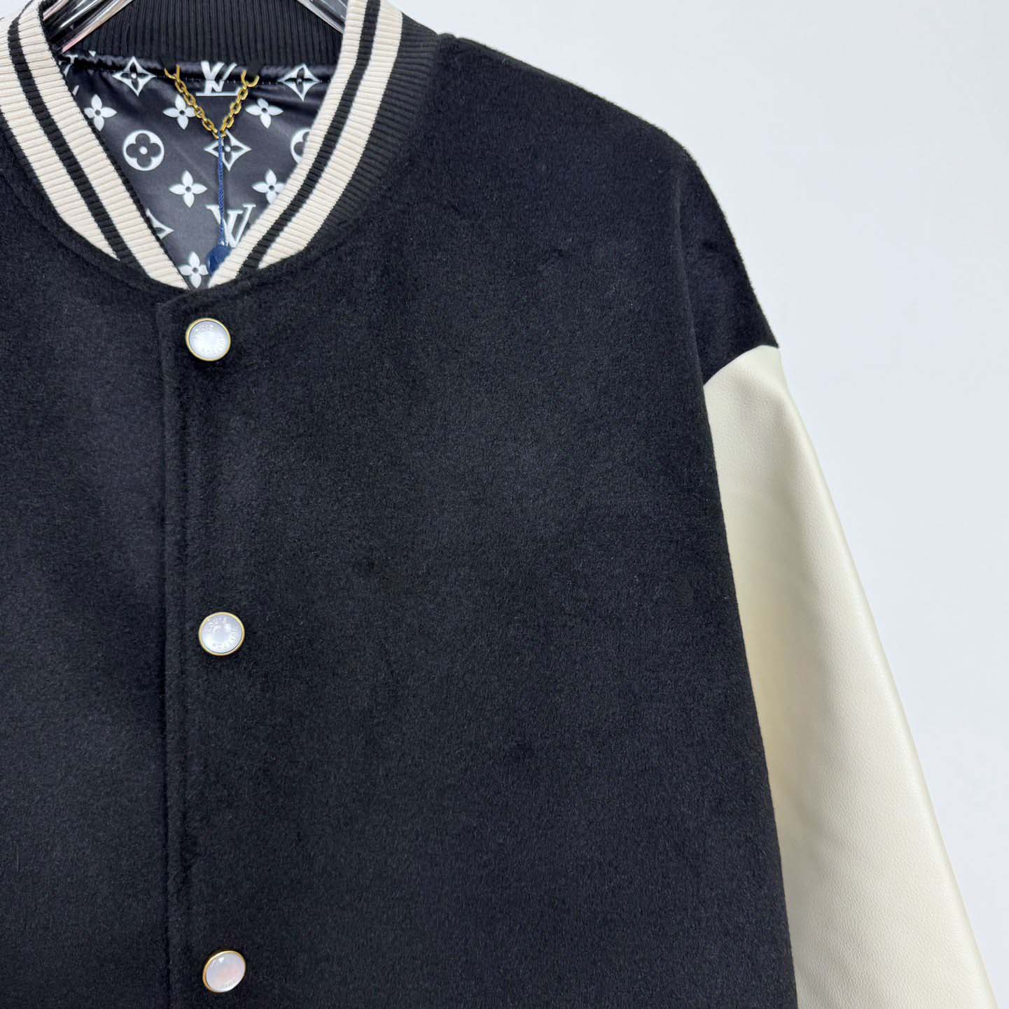 Louis Vuitton Signature Leather Varsity Jacket    - DesignerGu