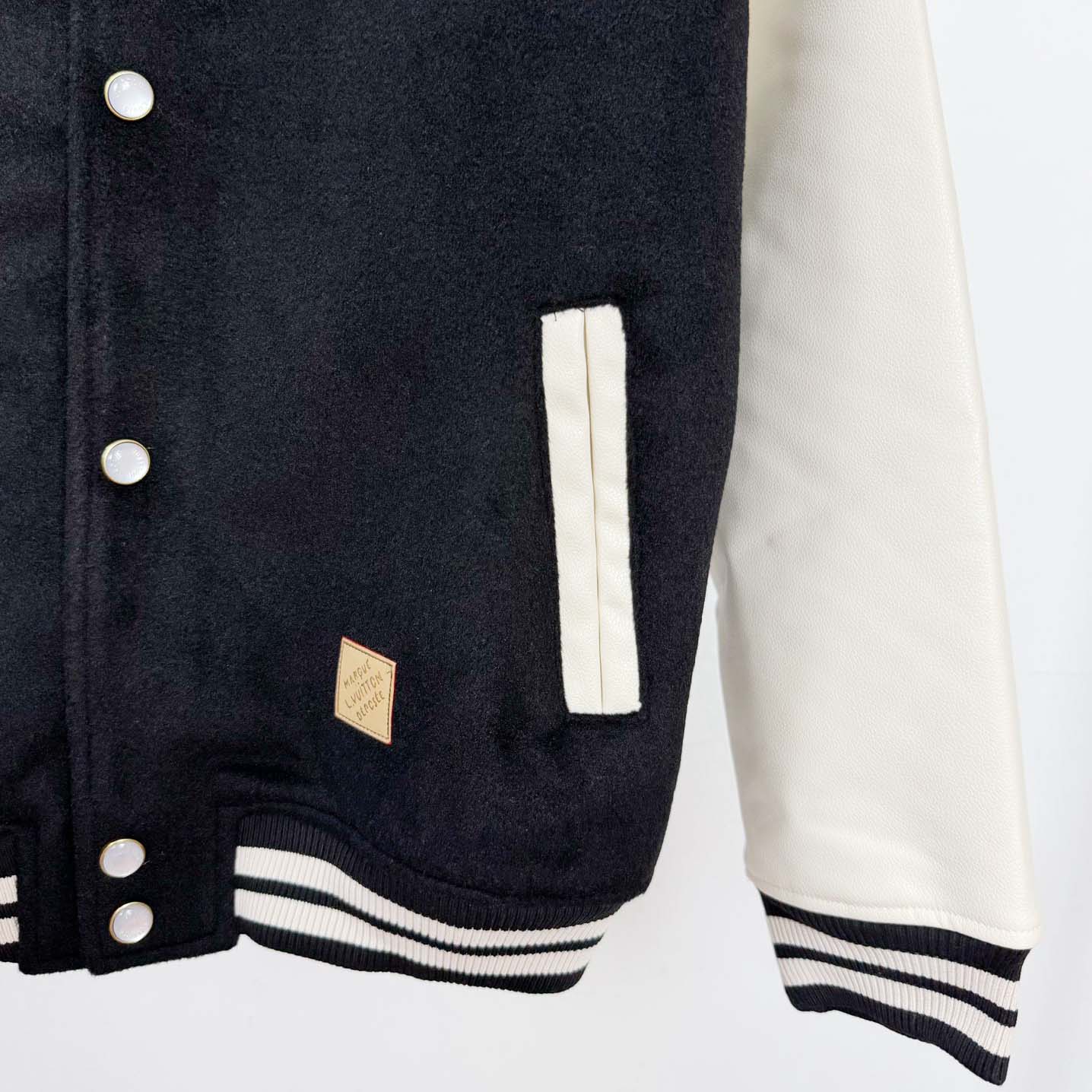 Louis Vuitton Signature Leather Varsity Jacket    - DesignerGu