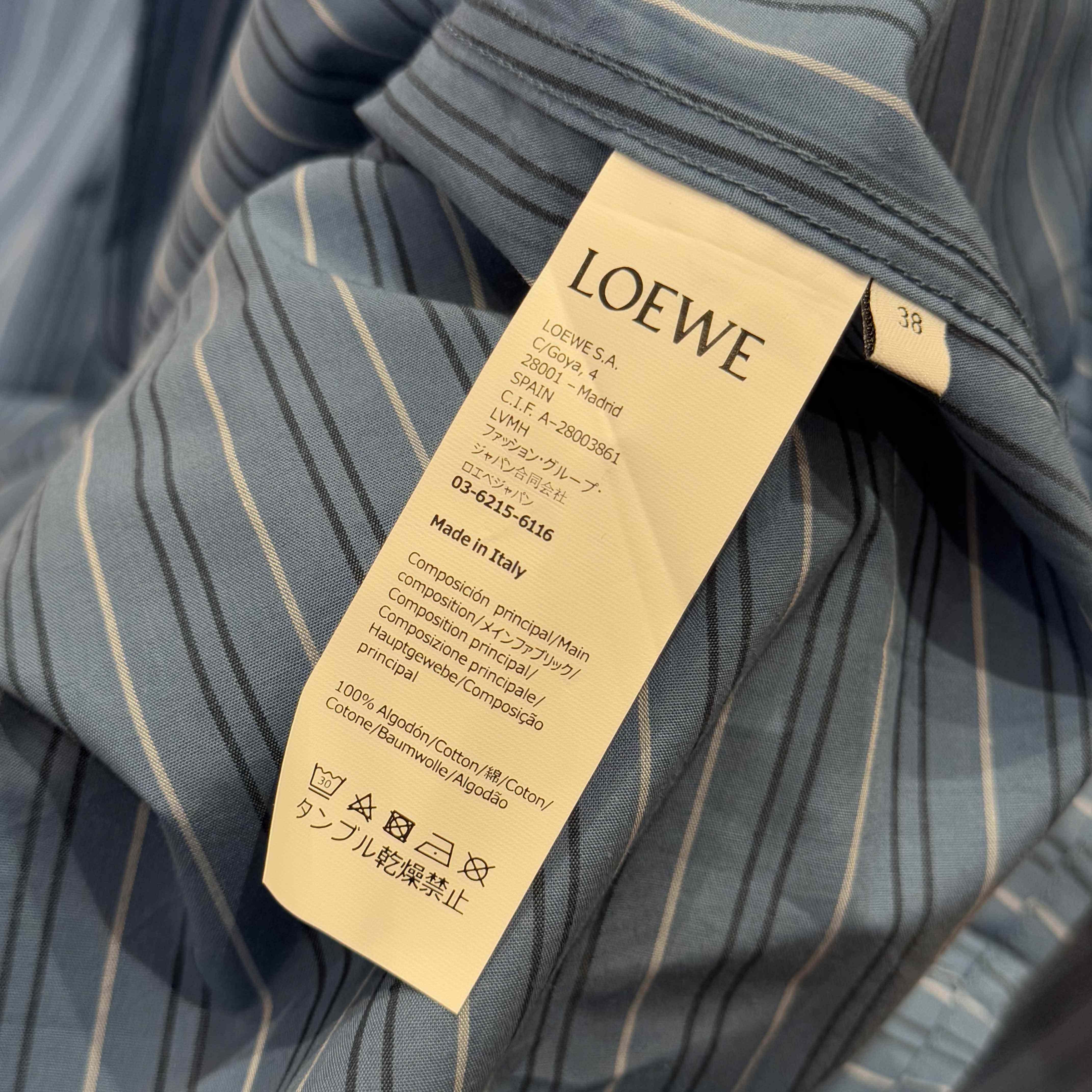 Loewe Shirt 'Stone Blue' - DesignerGu