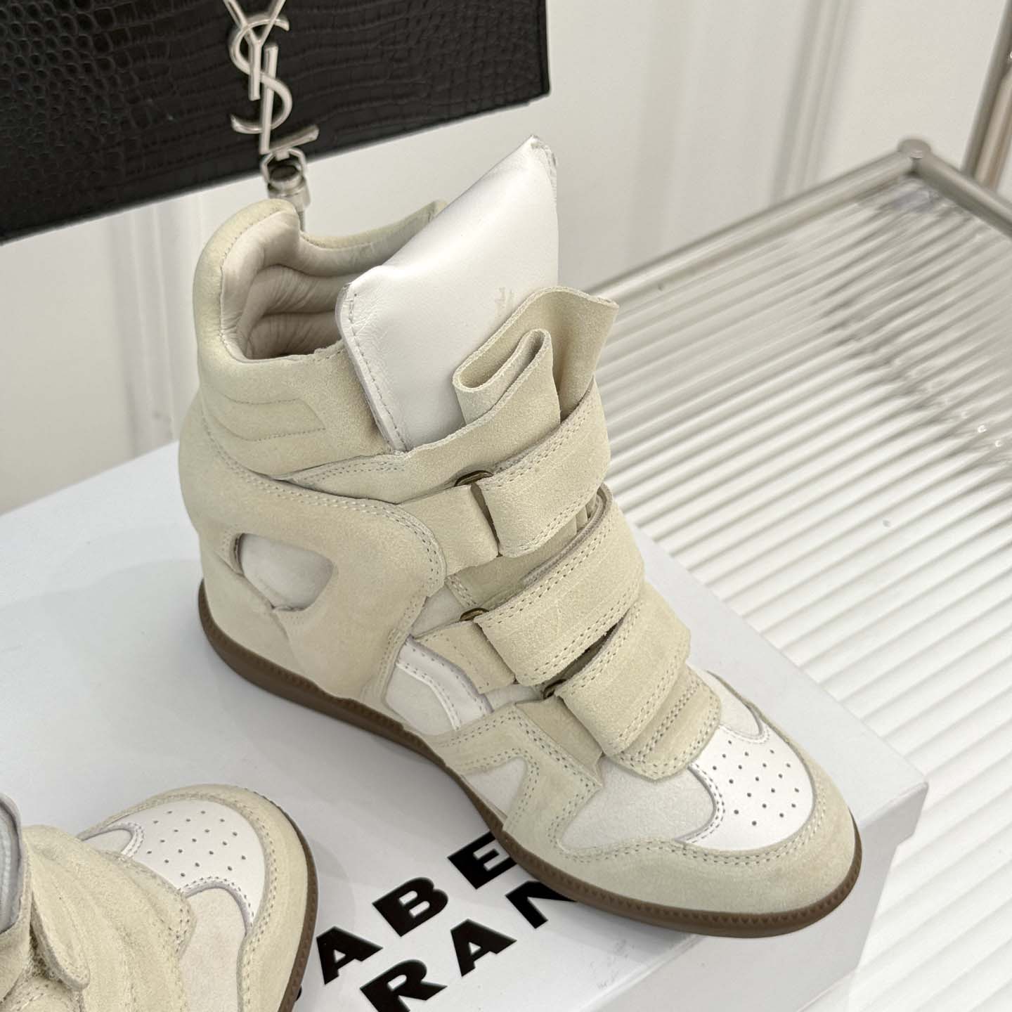 Isabel Marant Balskee High-Top Wedge Sneakers  - DesignerGu
