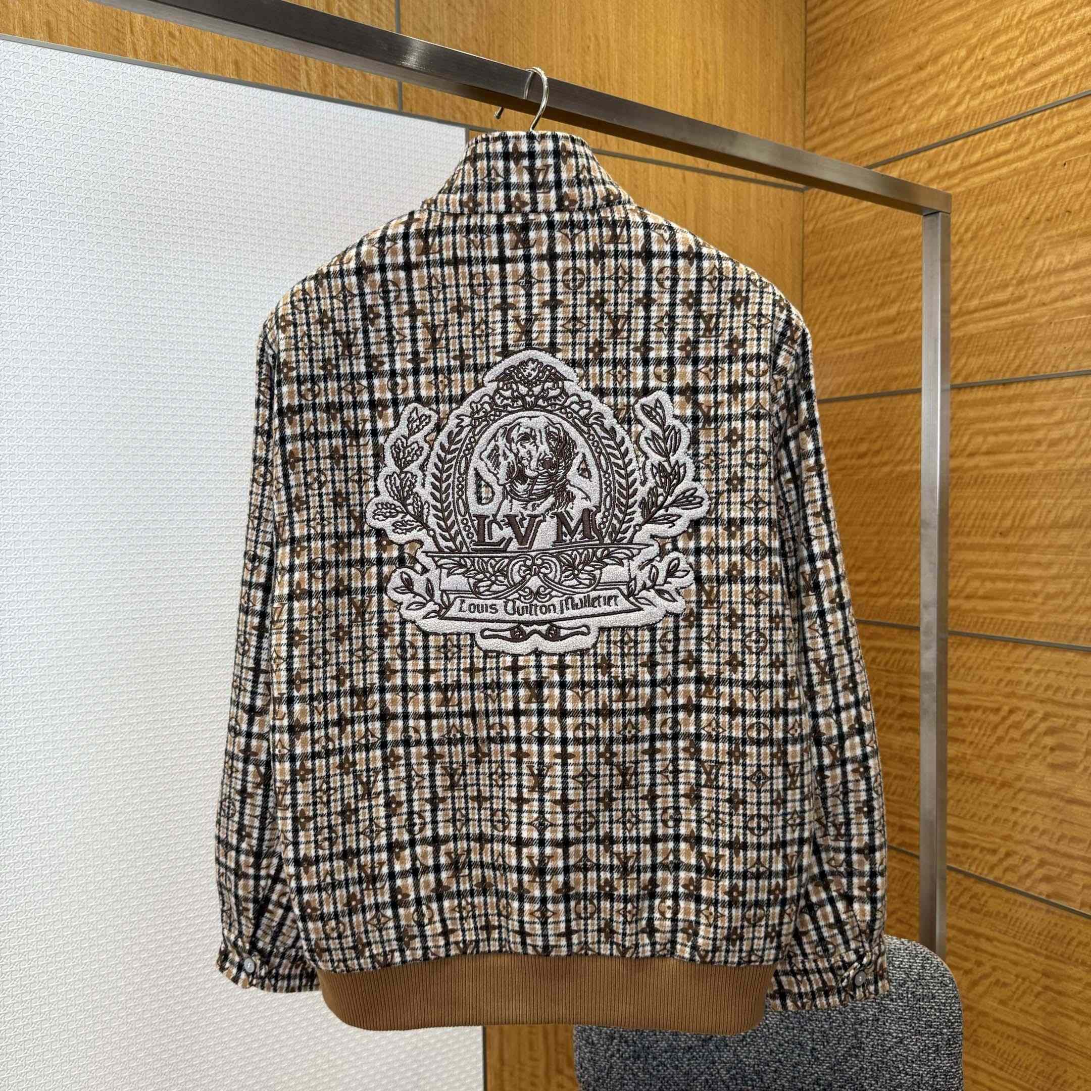 Louis Vuitton Monogram Wool Harrington Blouson   1AGIP7 - DesignerGu