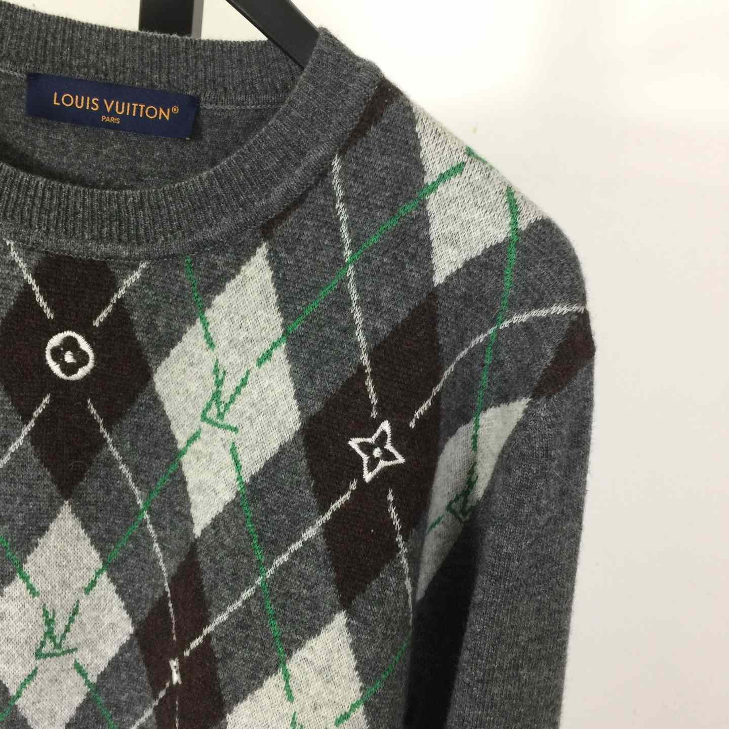 Louis Vuitton Argyle Crewneck    1AIMCJ - DesignerGu