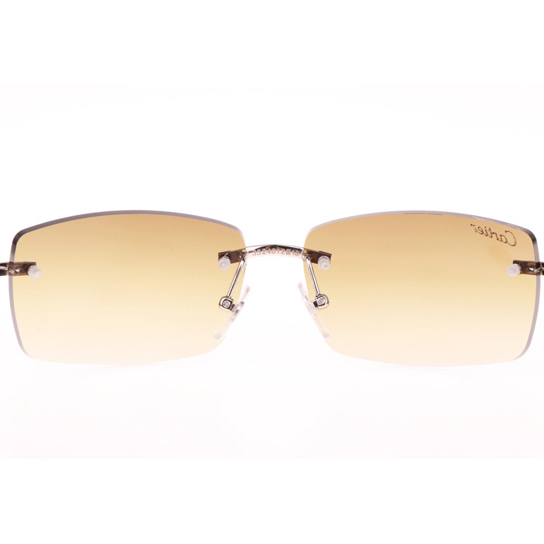 Cartier CT_3524012 Red Wood Sunglasses In Silver Brown - DesignerGu