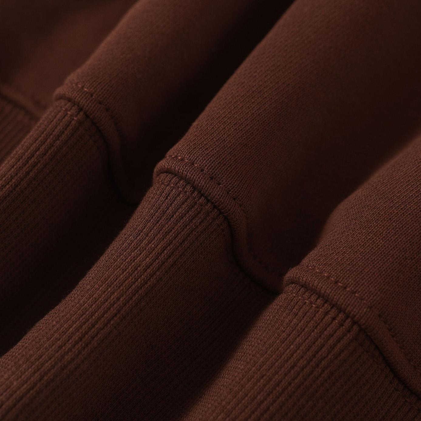 Denim Tears Cotton Wreath Zip Hoodie Brown - DesignerGu