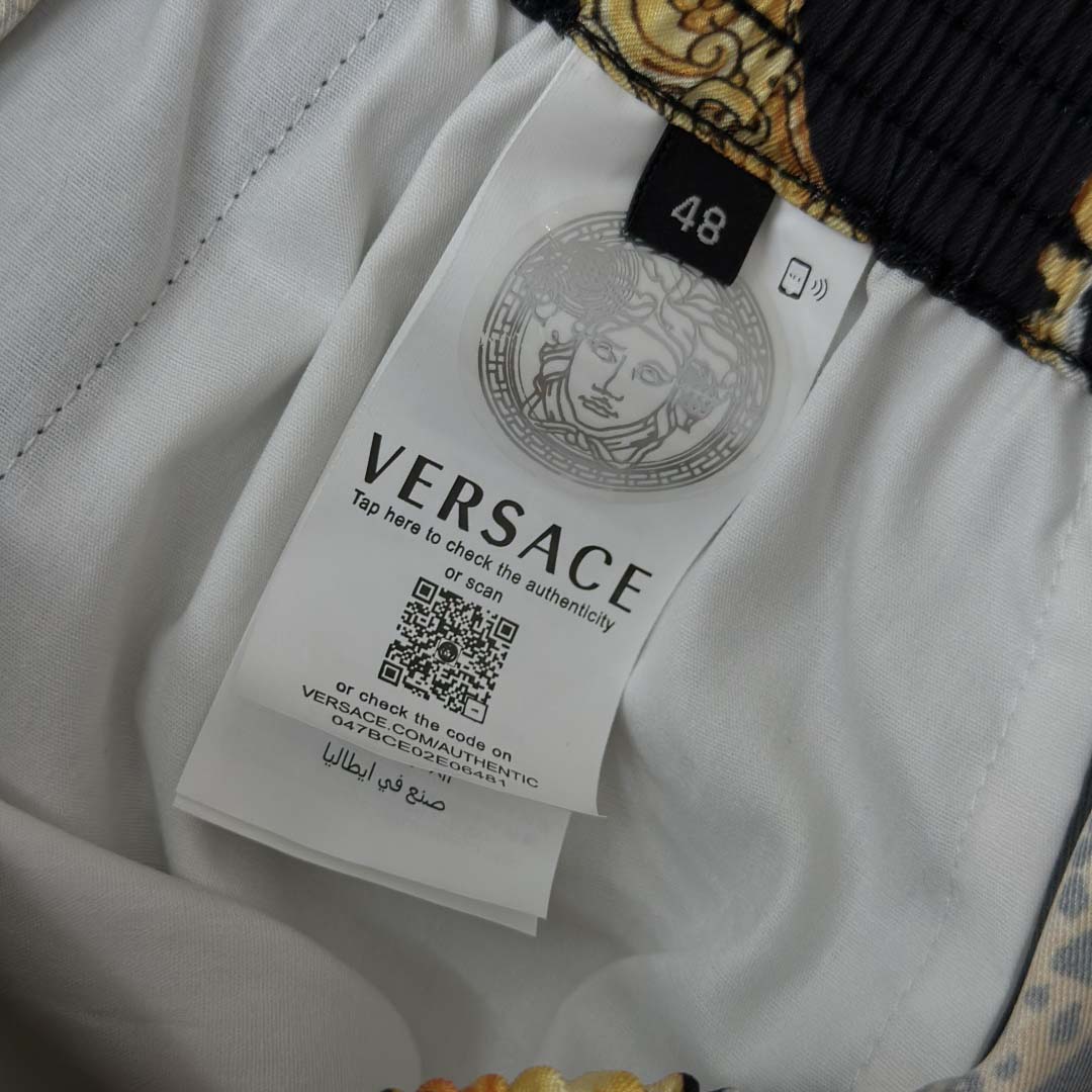 Versace Wild Cats Silk Shirt & Shorts - DesignerGu