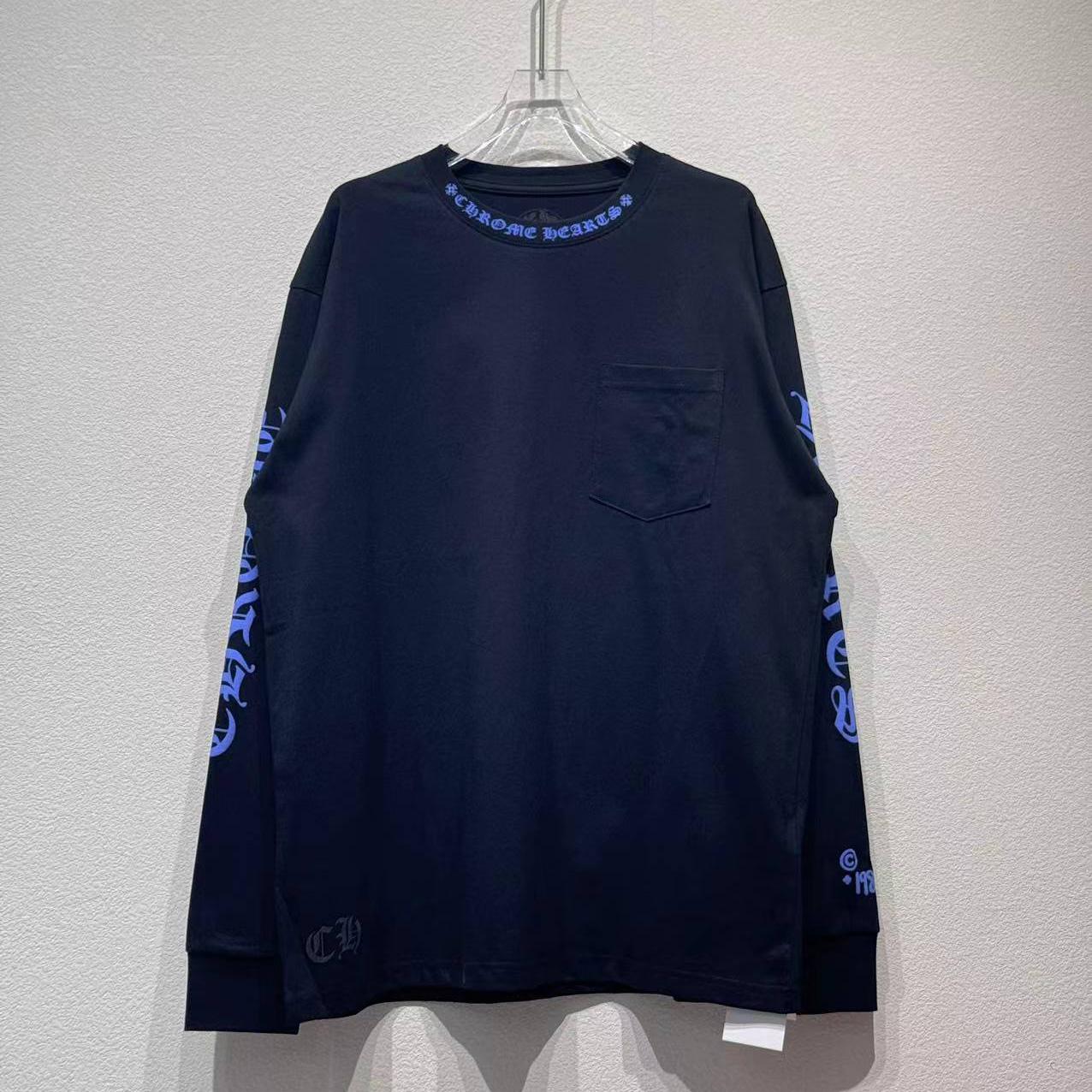 Chrome Hearts Neck Logo Long-Sleeve T-Shirt 'Black' - DesignerGu