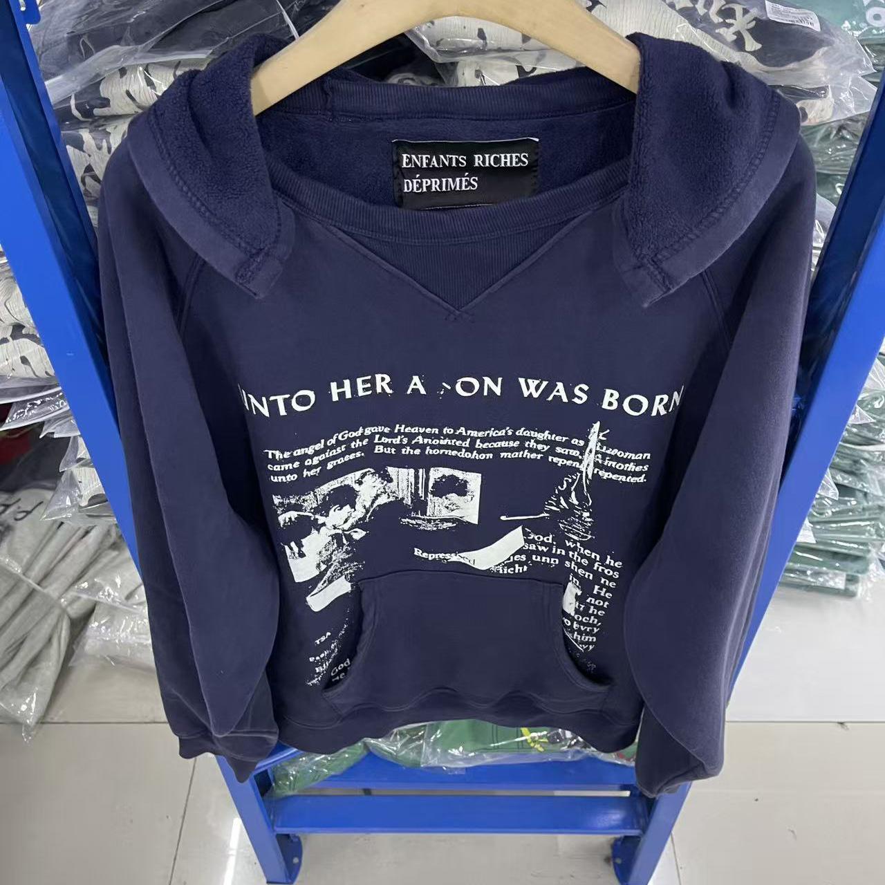 Enfants Riches Déprimés 25SS '' Unto Her A On Was Born'' Hoodie - DesignerGu