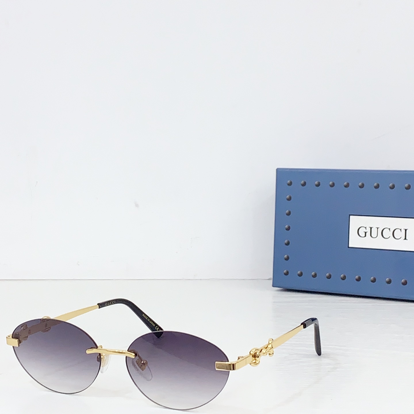 Gucci Frameless Oval Sunglasses - DesignerGu