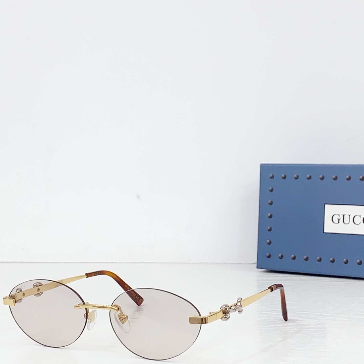 Gucci Frameless Oval Sunglasses - DesignerGu