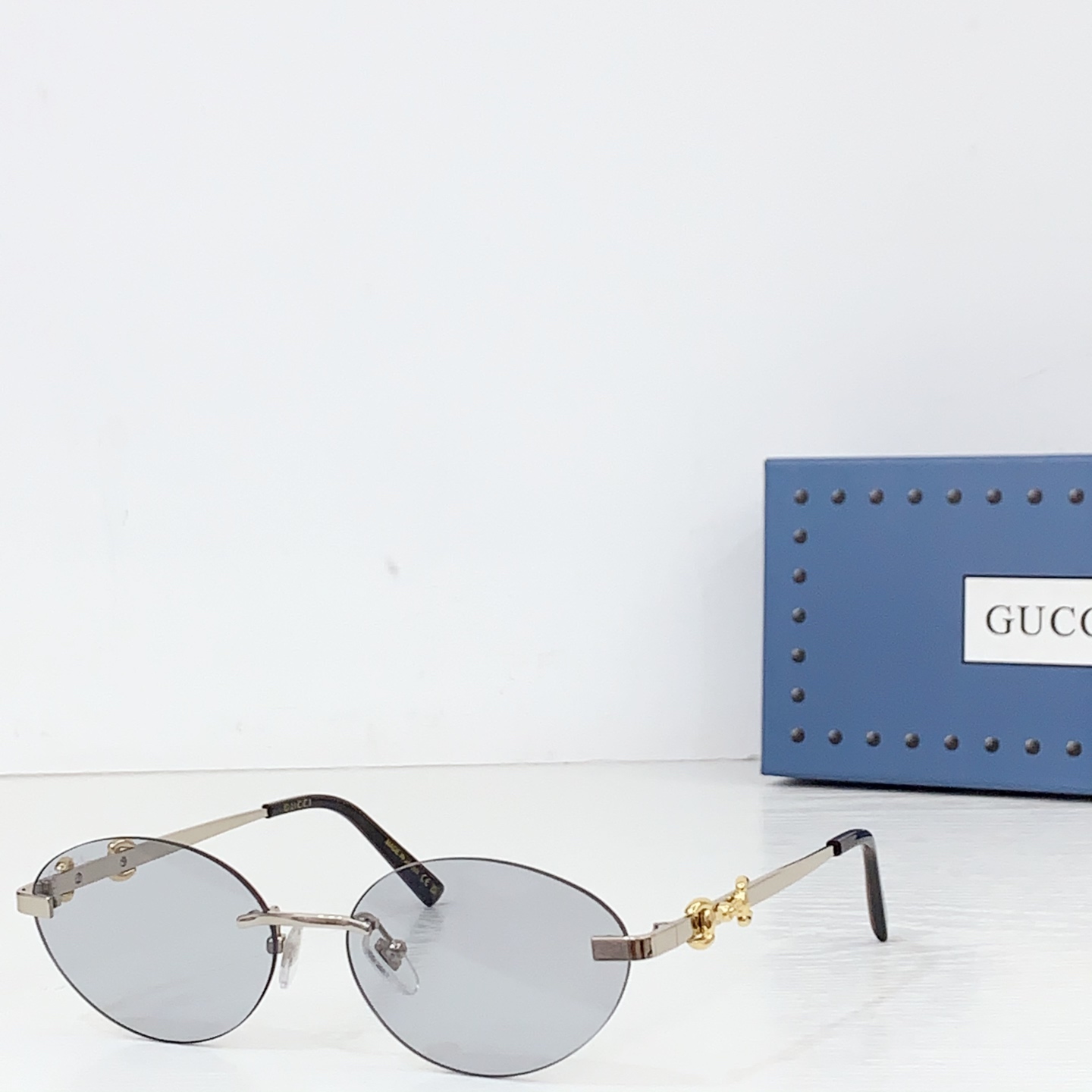 Gucci Frameless Oval Sunglasses - DesignerGu