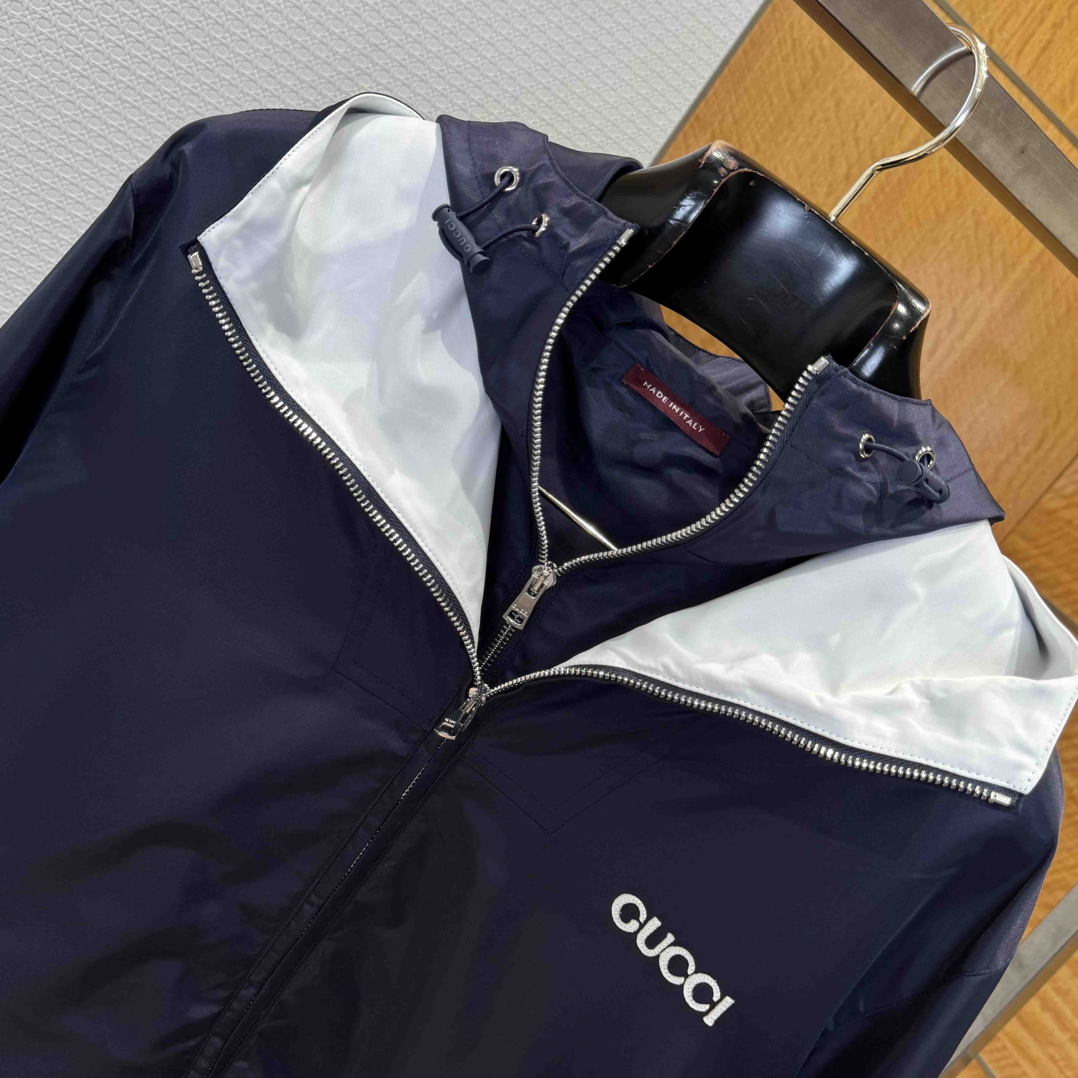 Gucci Nylon Twill Jacket With Patch - DesignerGu