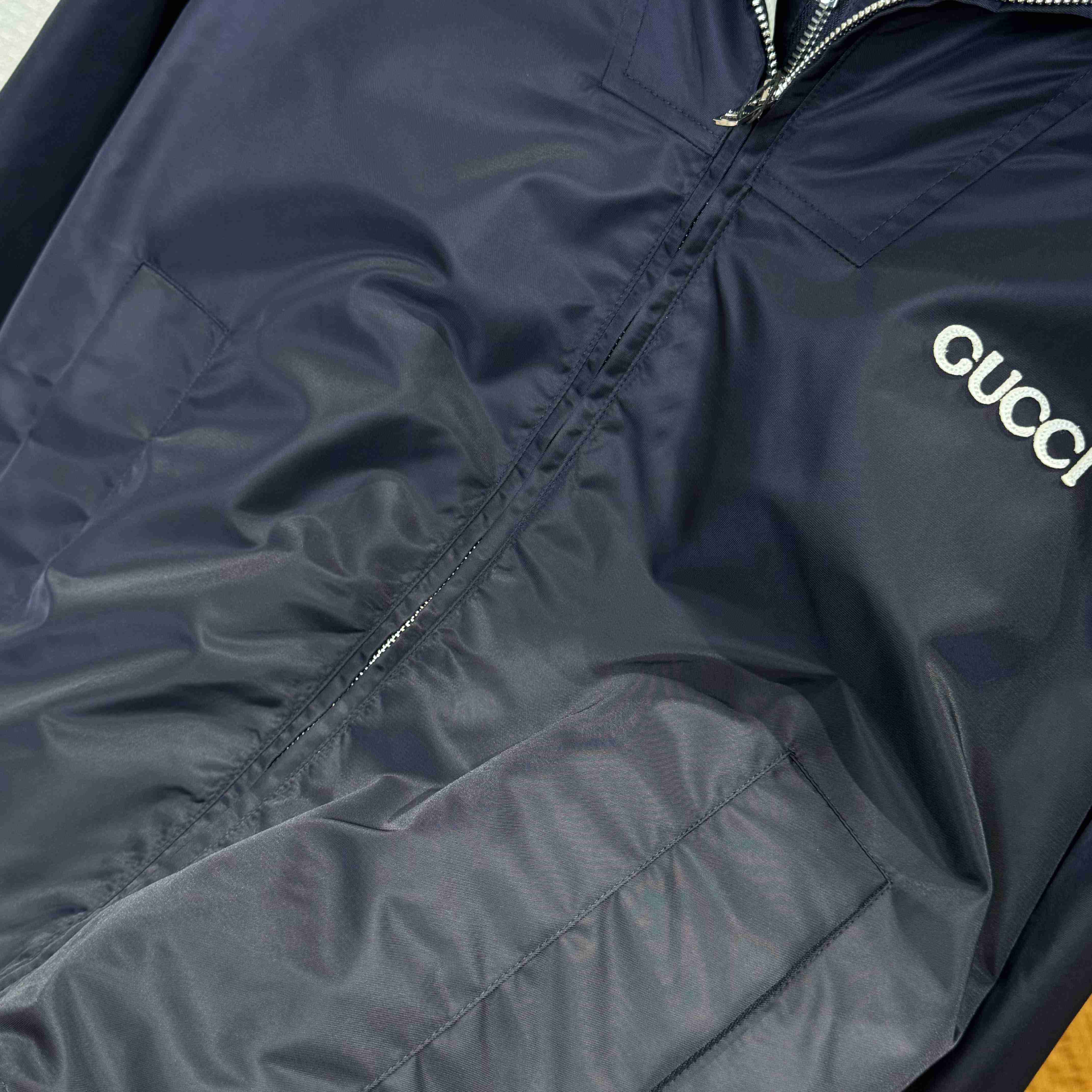 Gucci Nylon Twill Jacket With Patch - DesignerGu