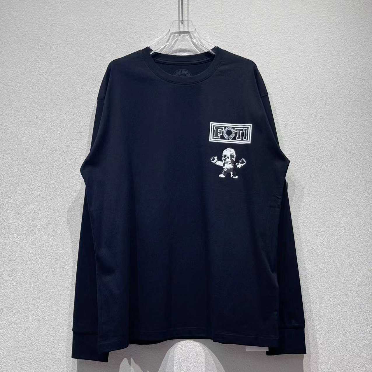 Chrome Hearts Foti Multi Teeter Harris Logo Long Sleeve Tee Shirt Black - DesignerGu