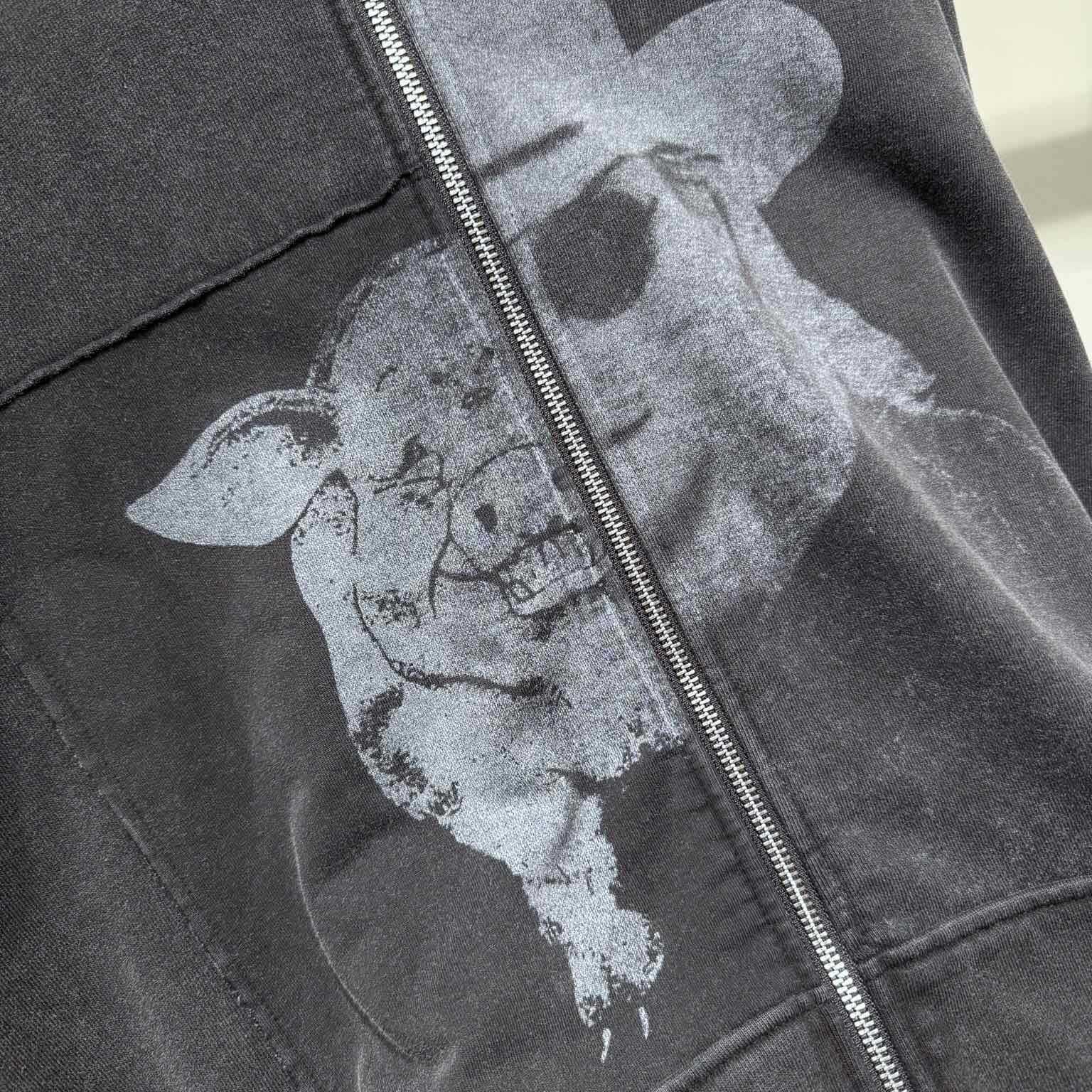 Enfants Riches Deprimes Pig Allen Zip Hoodie  - DesignerGu