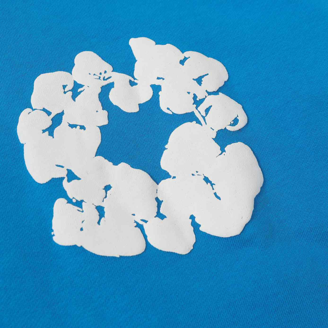 Denim Tears Cotton Wreath Zip Hoodie Blue - DesignerGu