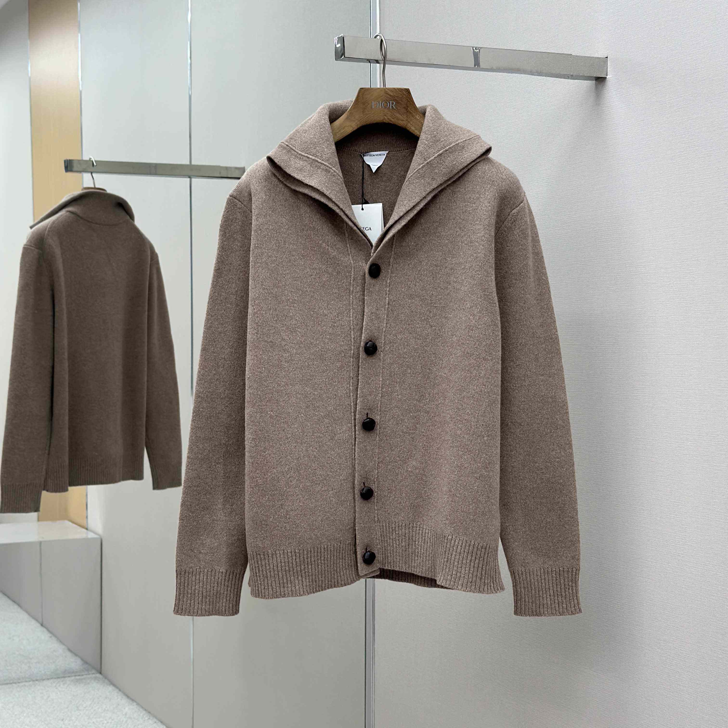 Bottega Veneta Compact Wool Cardigan - DesignerGu