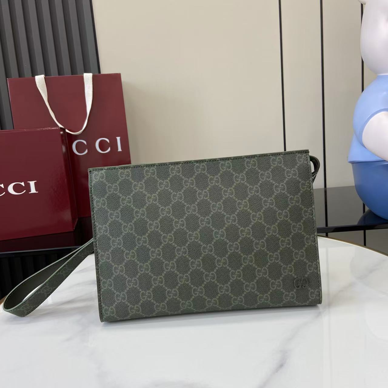 Gucci GG Monogram Small Pouch - DesignerGu