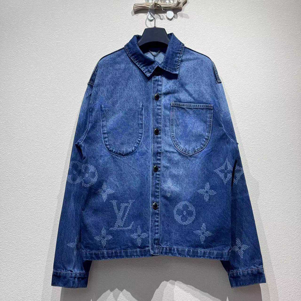 Louis Vuitton Monogram Denim Workwear Overshirt   1AIK79 - DesignerGu
