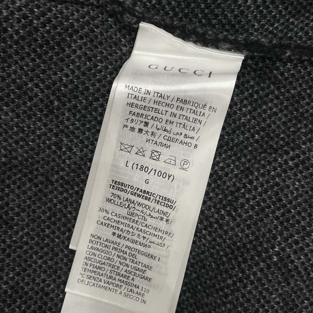 Gucci GG Wool Cashmere Jacquard Sweater - DesignerGu