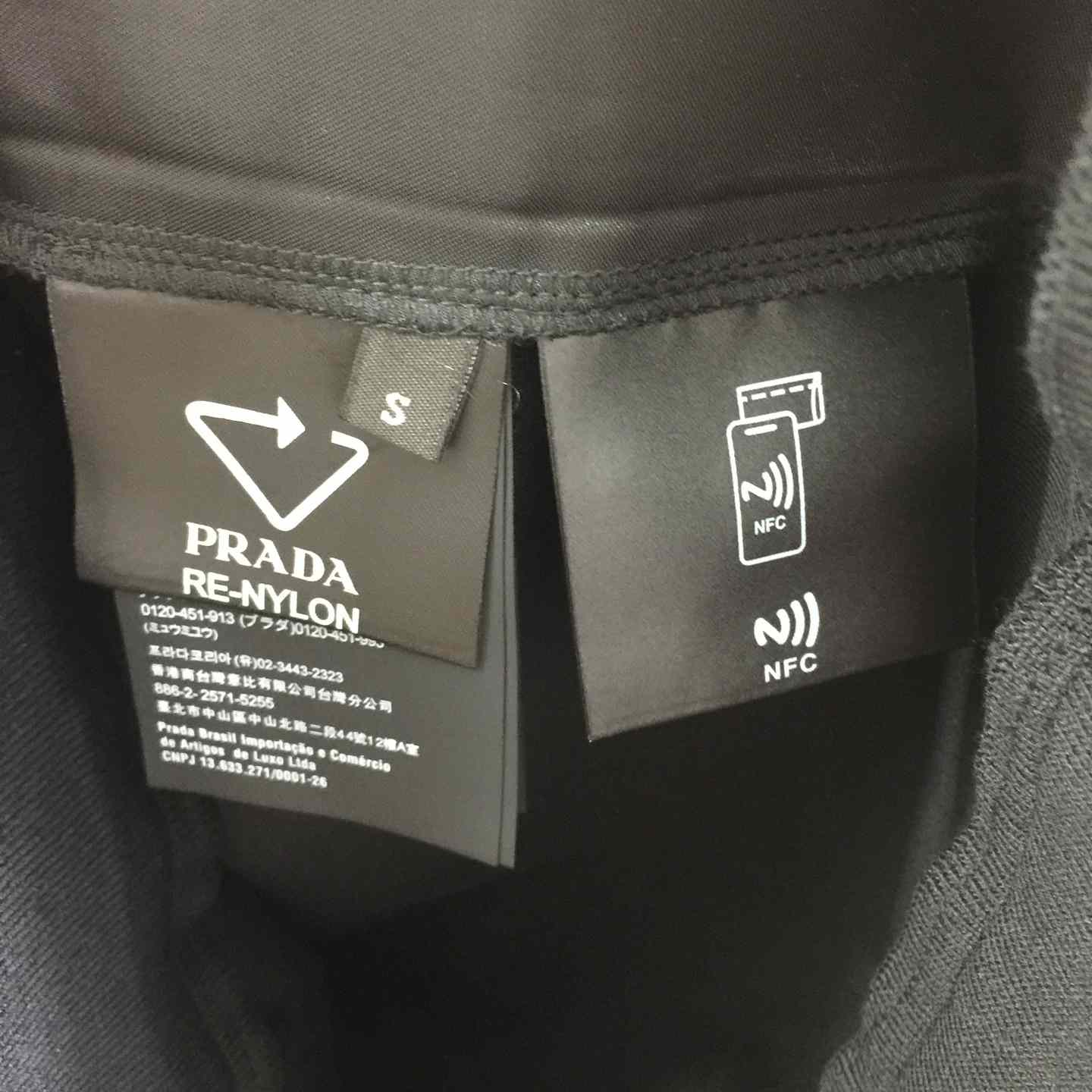 Prada Recycled Nylon Fleece-Sleeve Pullover Top - DesignerGu