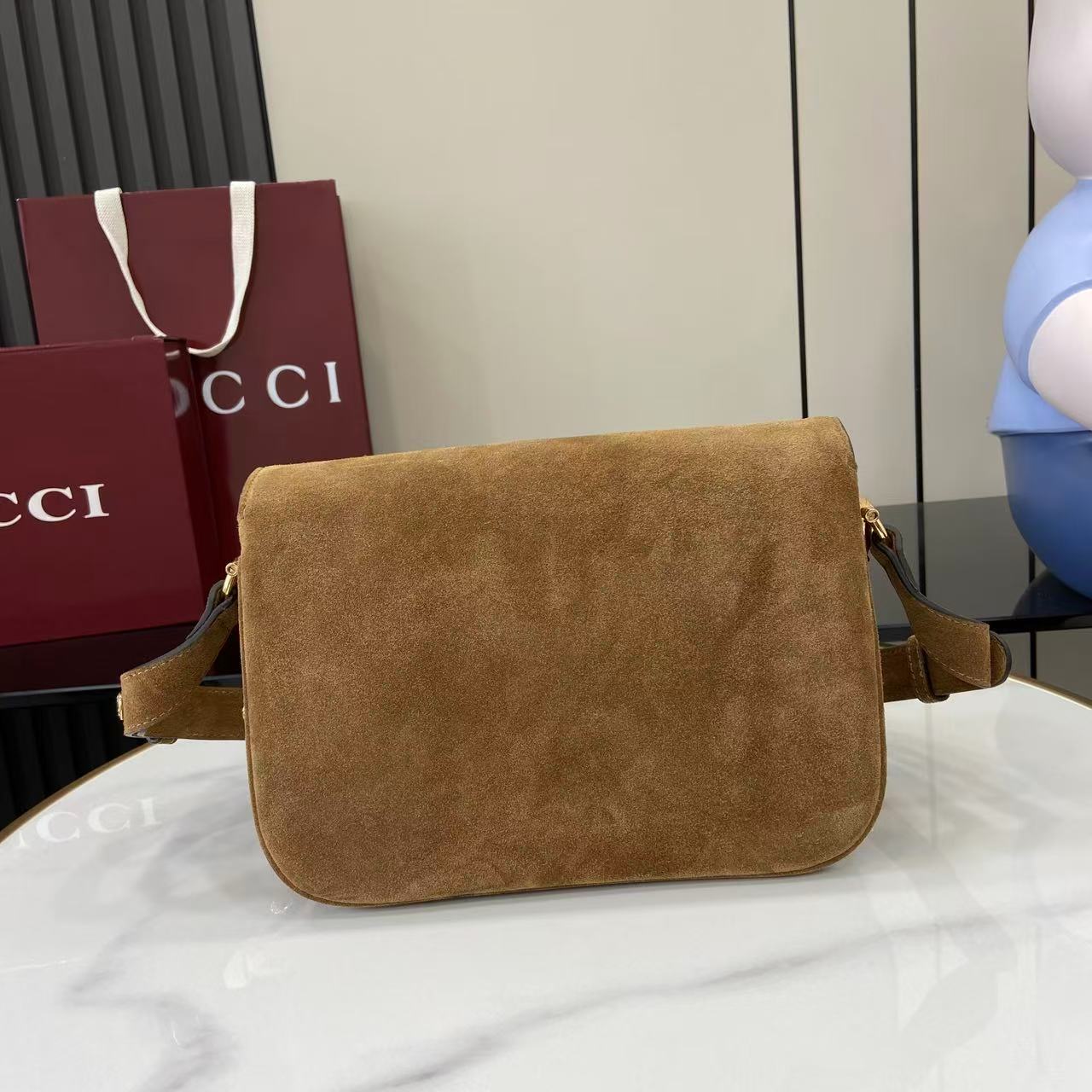 Gucci Horsebit 1955 Aura Small Shoulder Bag - DesignerGu