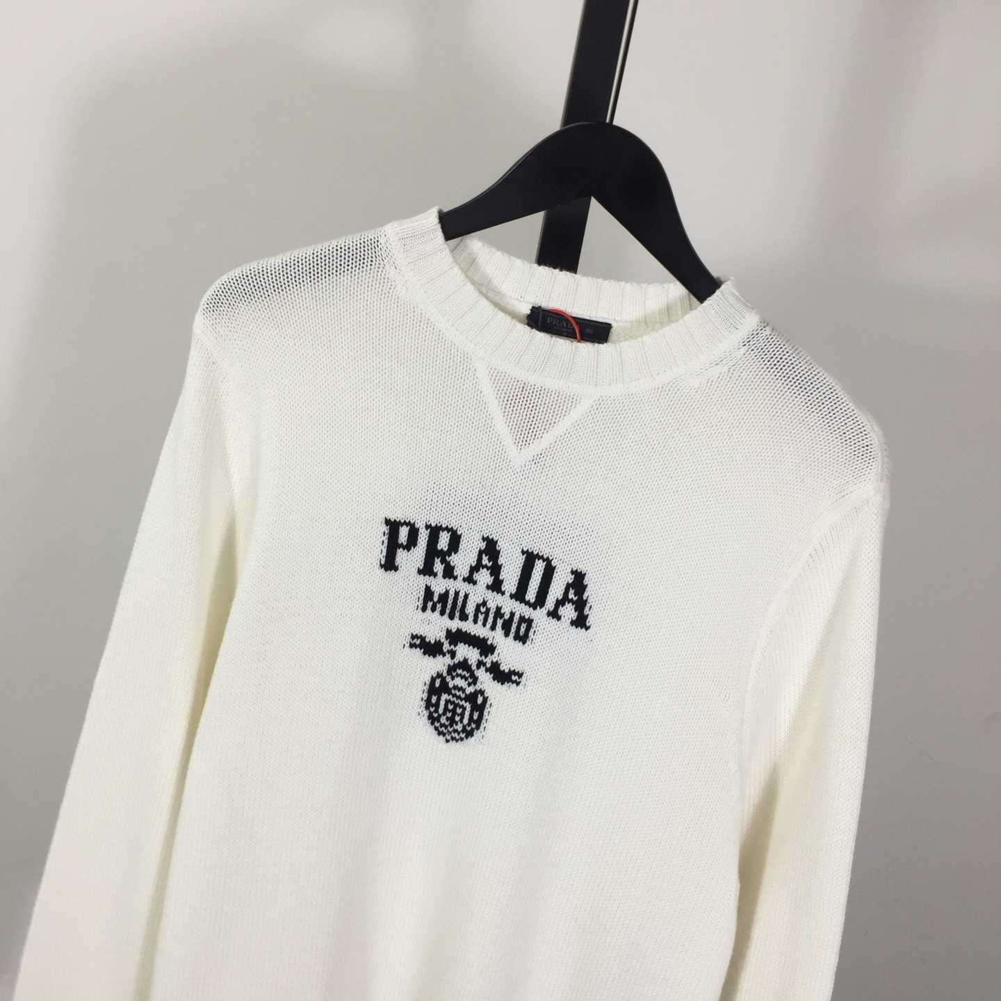 Prada Wool and cashmere crew-neck sweater - DesignerGu