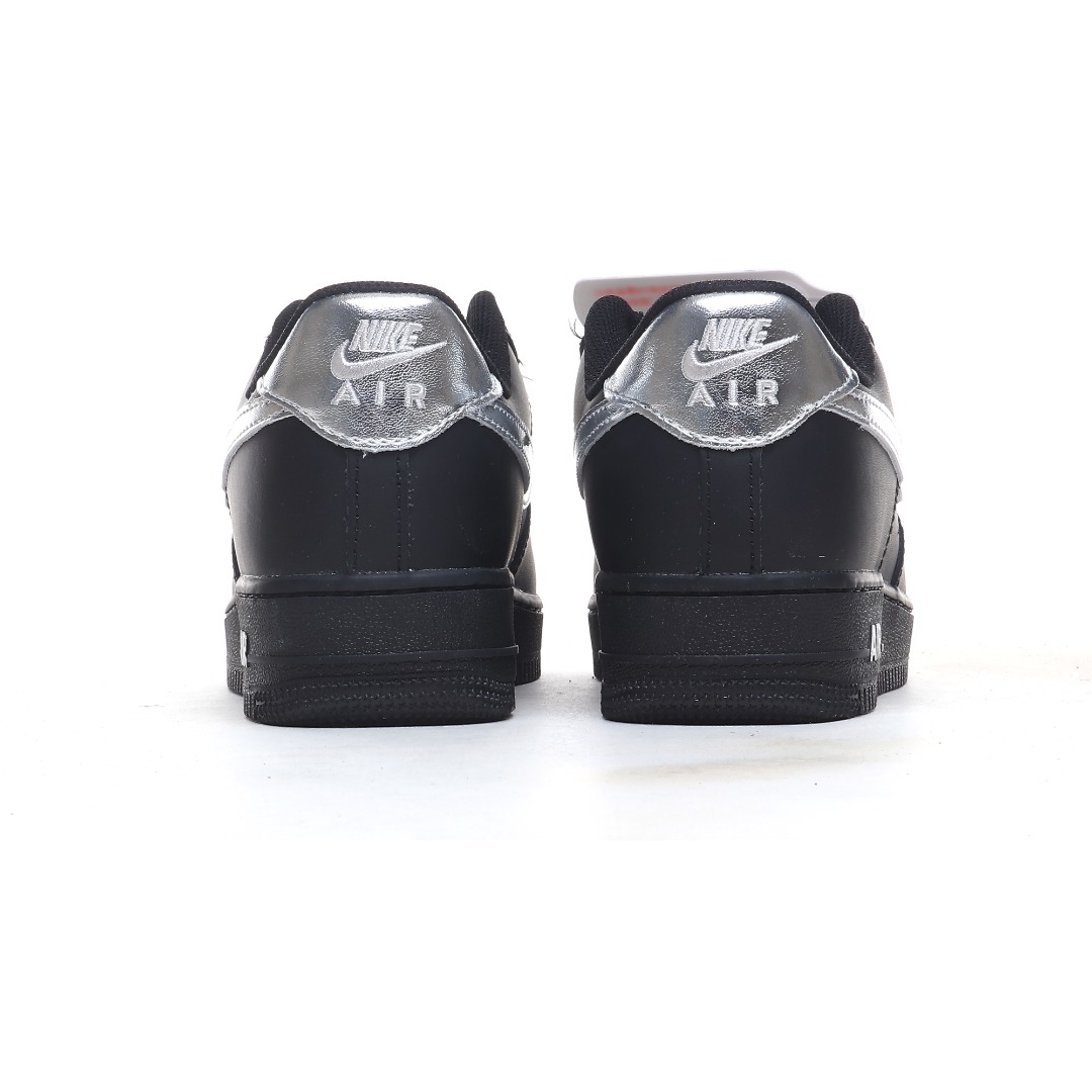 Nike Air Force 1 '07 Low “Black Silver Swoosh” FV5951-001 - DesignerGu