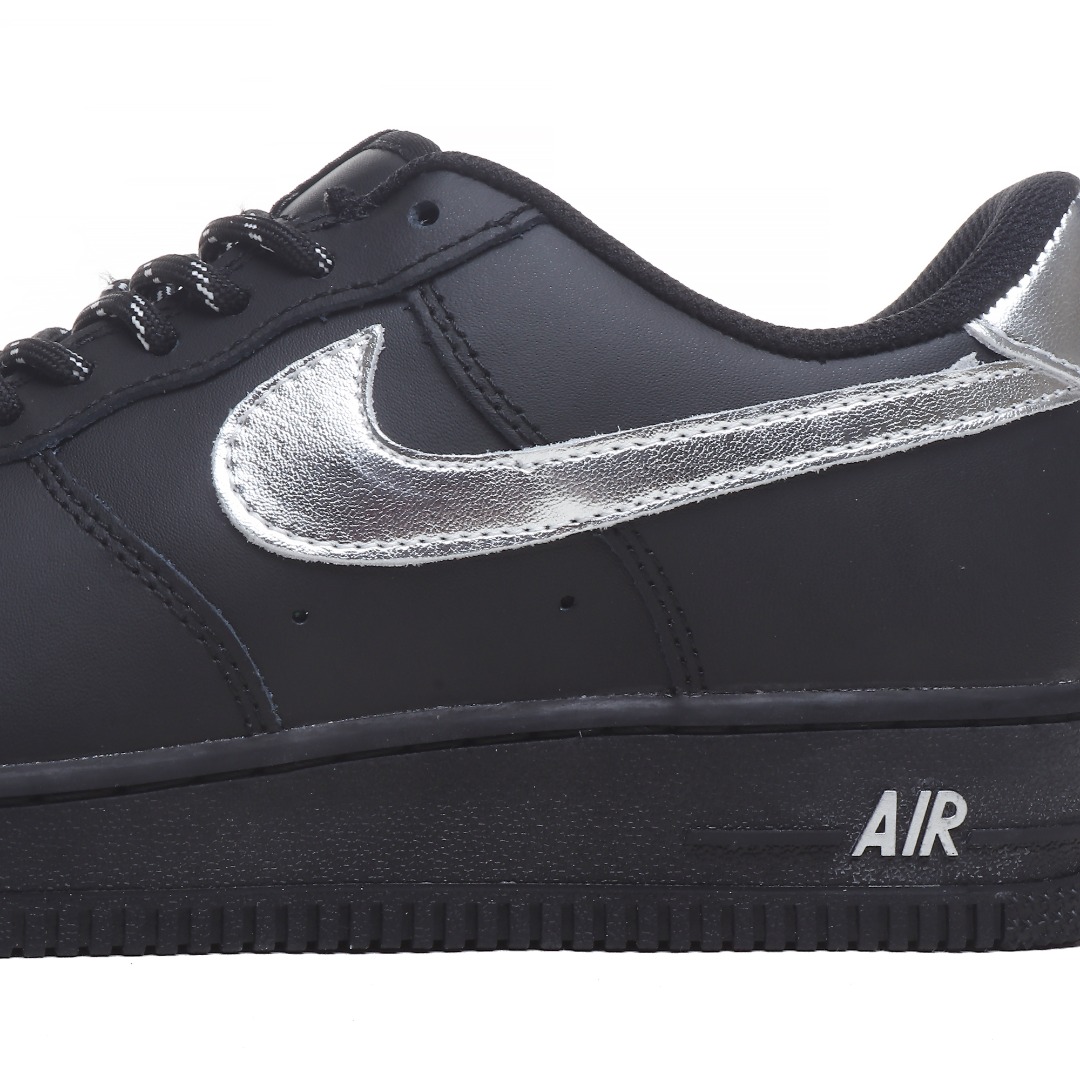 Nike Air Force 1 '07 Low “Black Silver Swoosh” FV5951-001 - DesignerGu