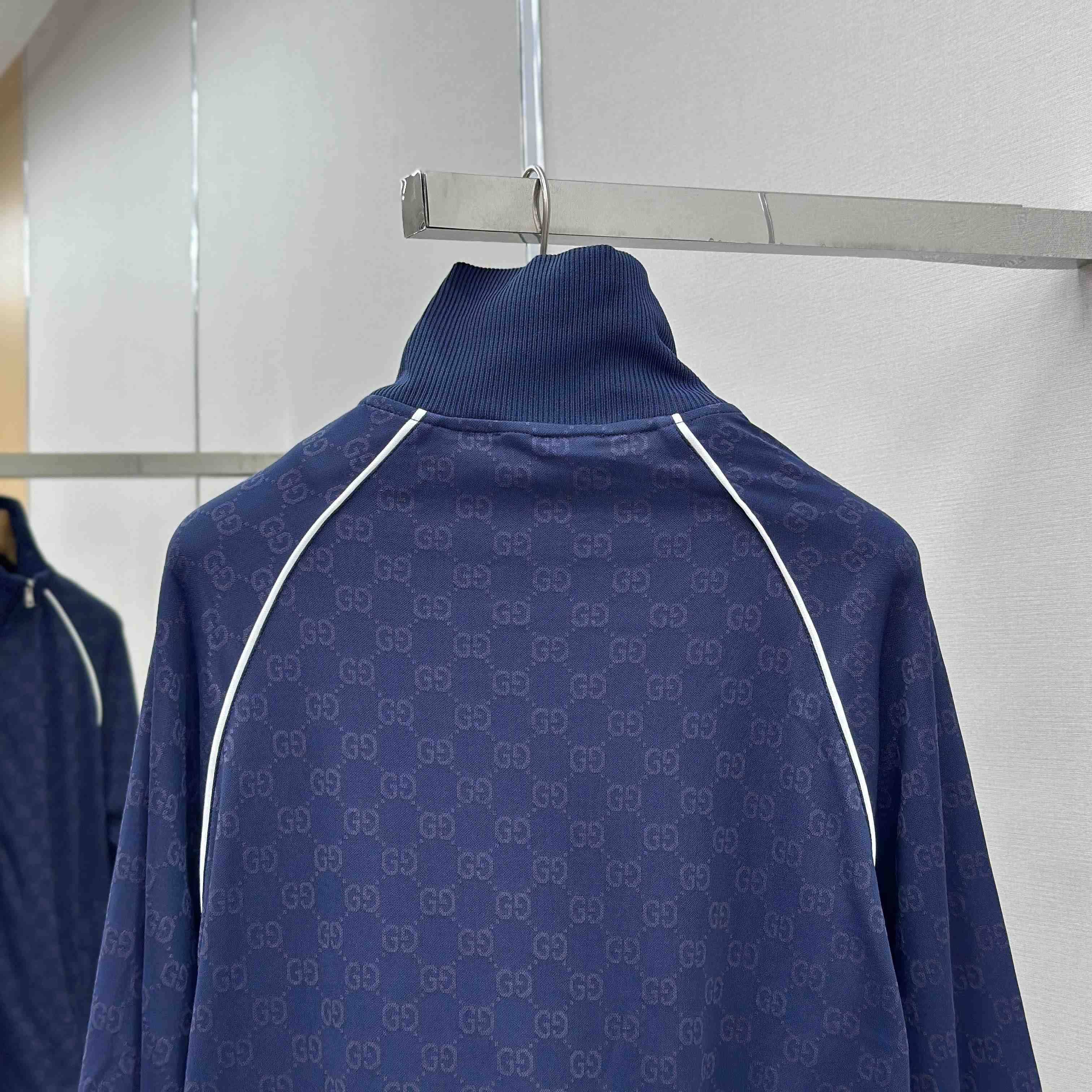 Gucci GG Jersey Jacquard Zip Jacket - DesignerGu